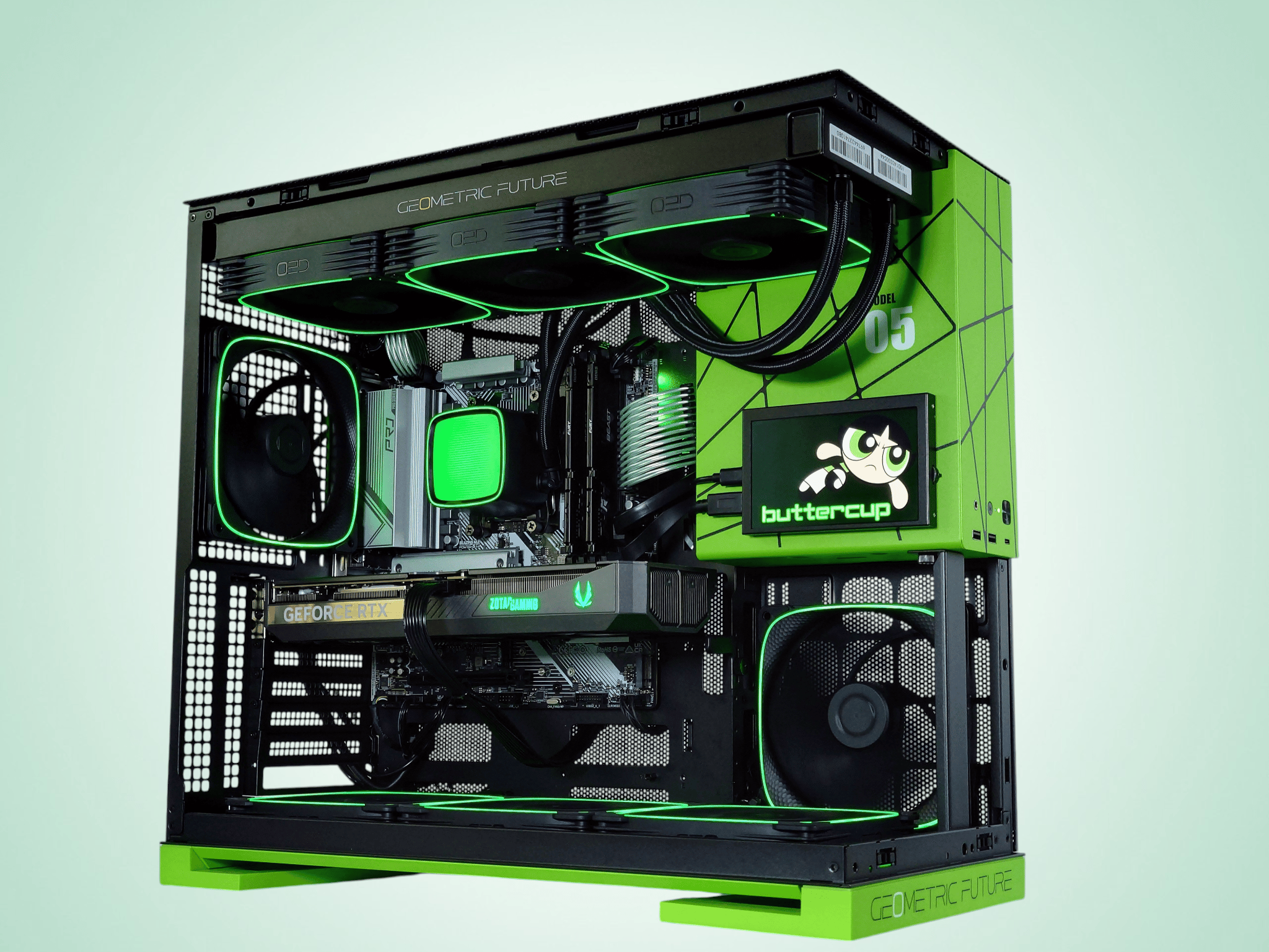 💚 👧Buttercup🌪️ Nvidia RTX 5070 12GB🌪️ AMD Ryzen 7 7700X🌪️ 32GB DDR5🌪️ 1TB NVME