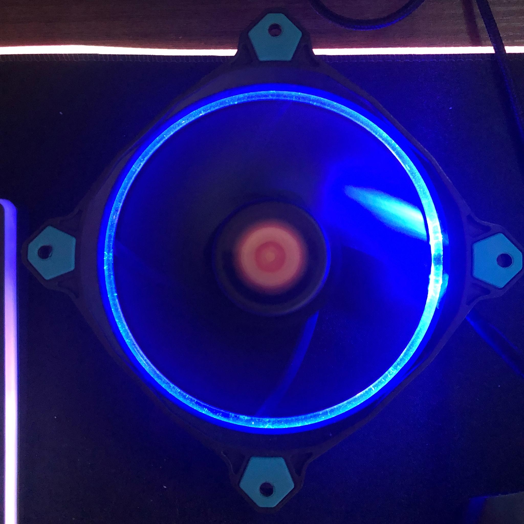 Two Black/Blue 120mm