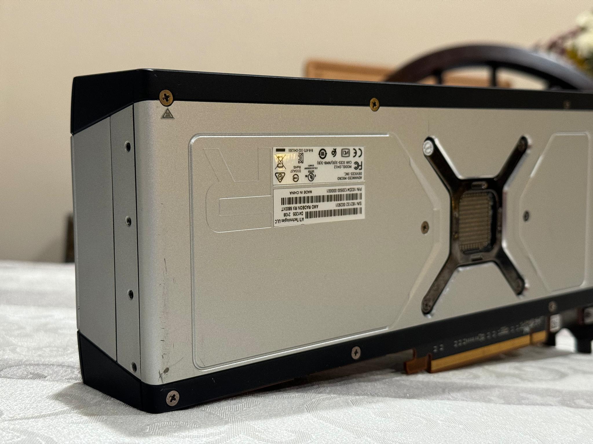 FOR PARTS/AS IS AMD RX 6800XT 16GB AMD Reference Model