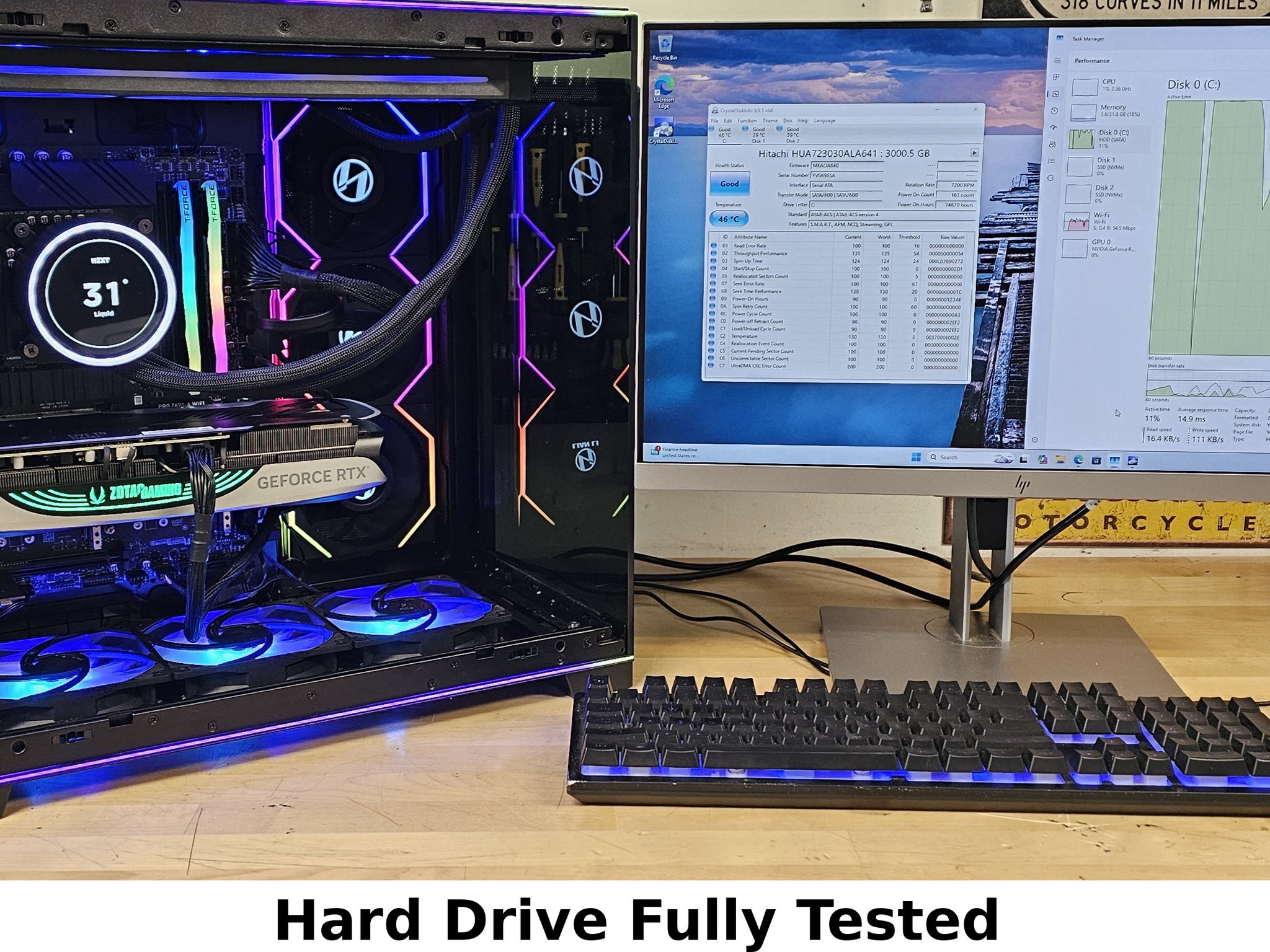 3TB 3.5" HDD Hard Drive HITACHI