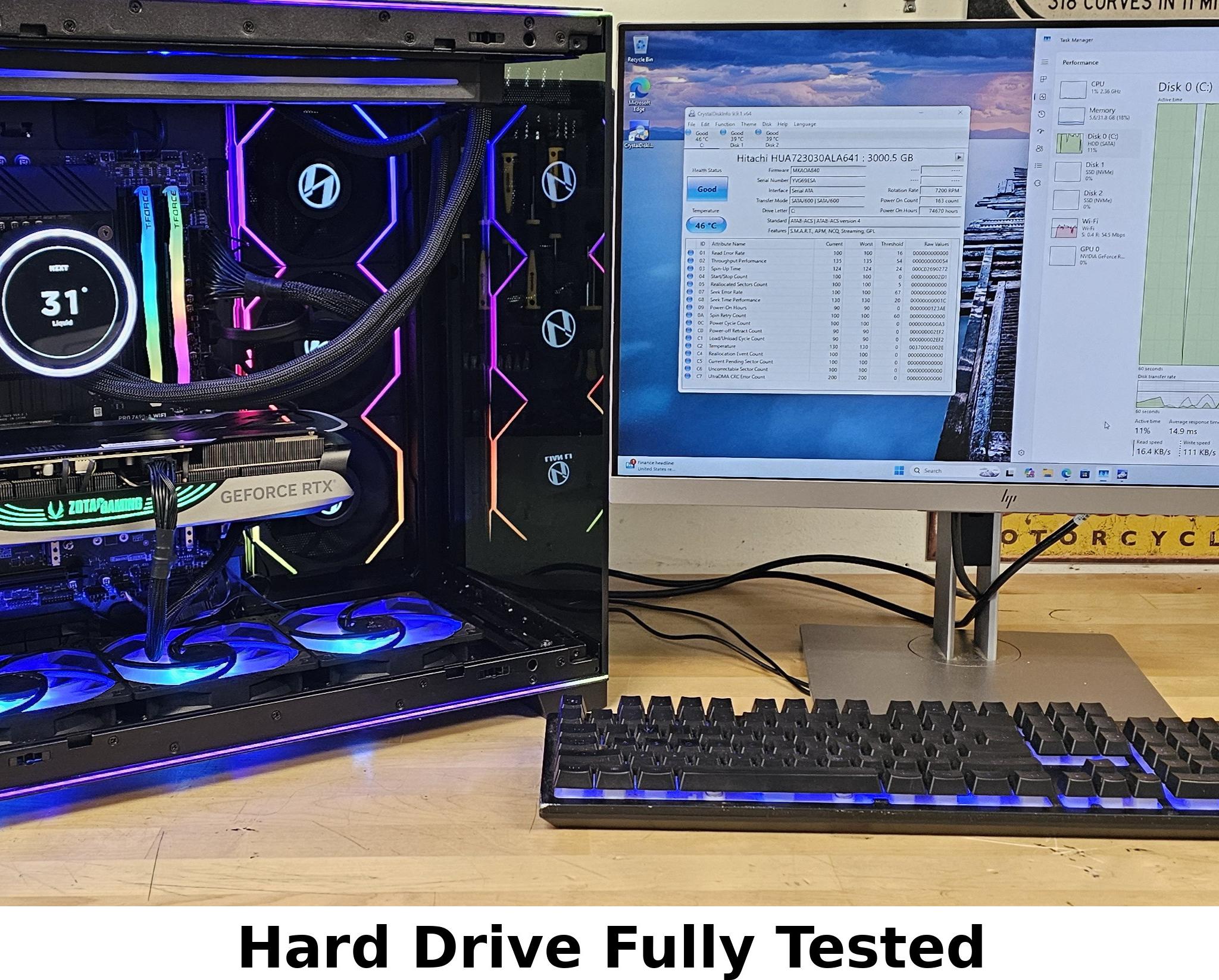 3TB 3.5" HDD Hard Drive HITACHI