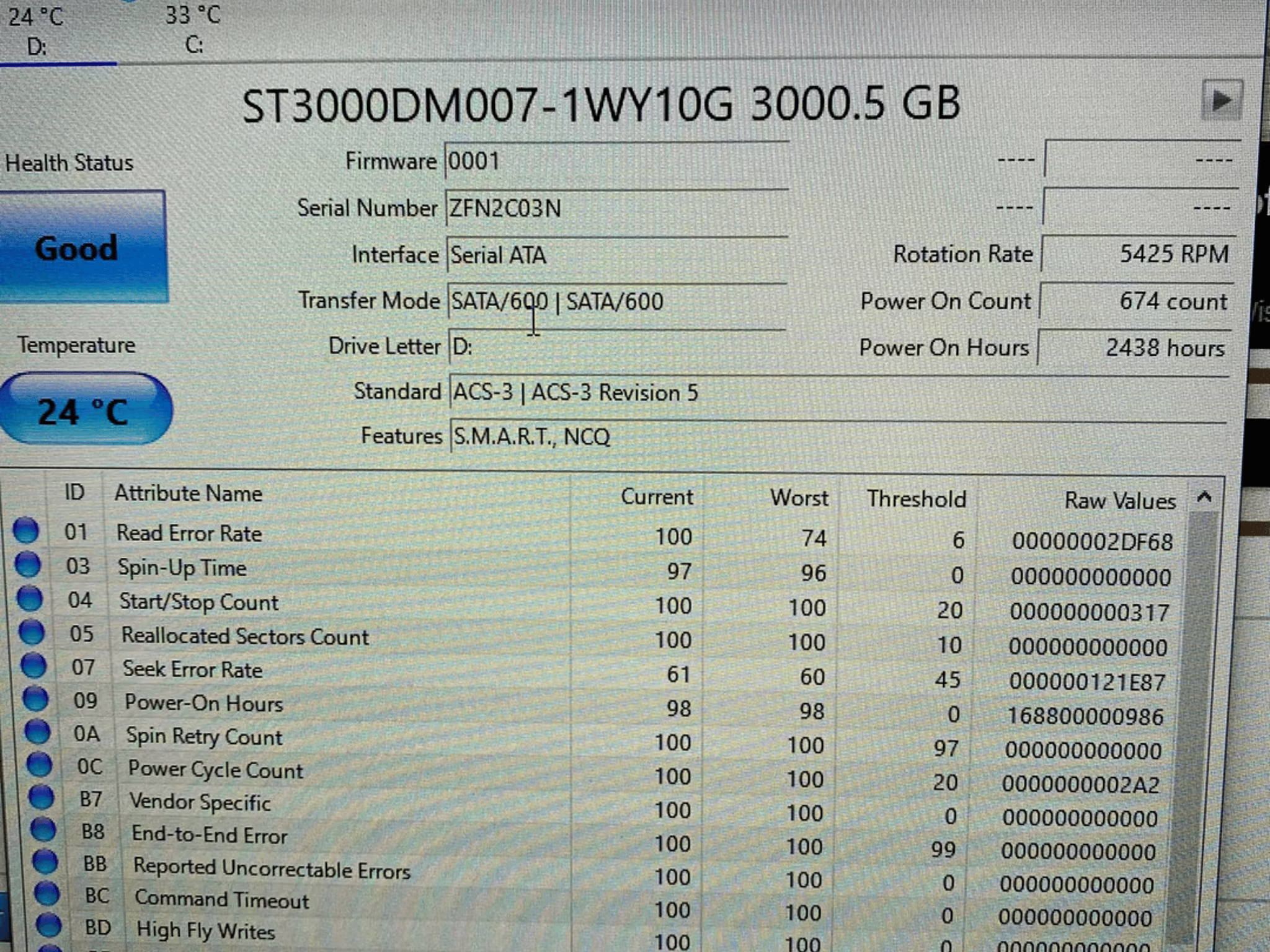 Seagate Barracuda 3TB HDD