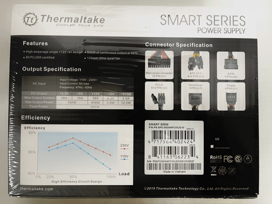 Brand New Thermaltake Smart 500W in original packaging
