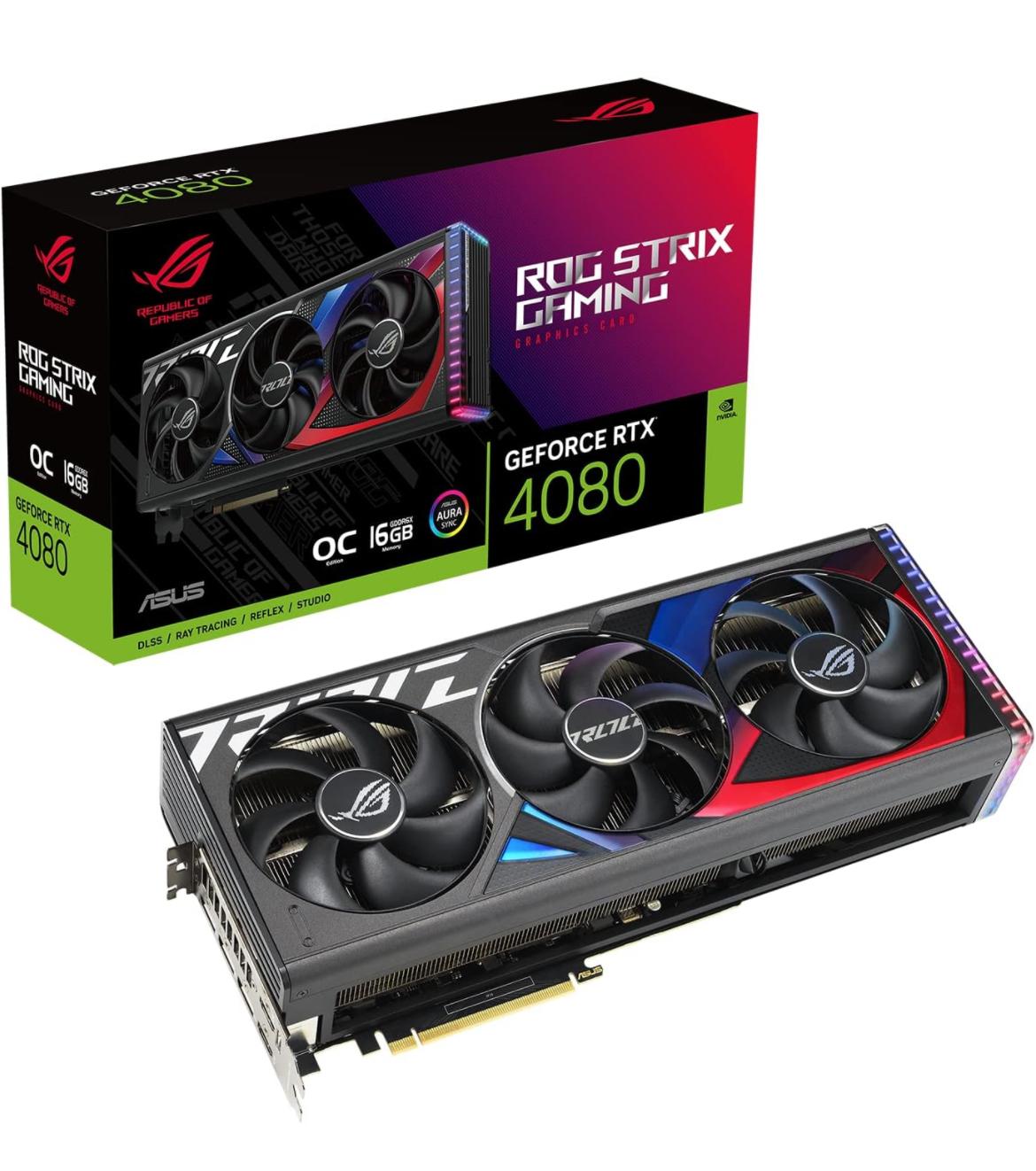 ASUS ROG Strix 4080 OC Gaming GPU – Like New - Ready to ship