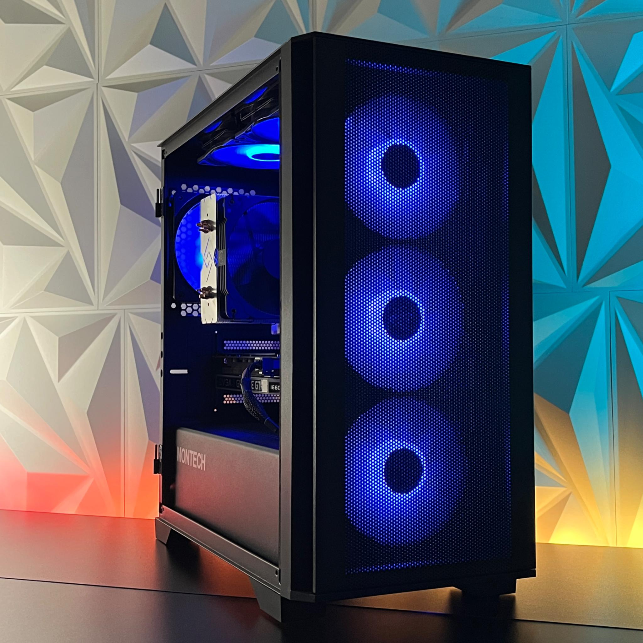 GTX 1660 Ti 6GB, Ryzen 3 2300X, 16GB RAM | Black Gaming Computer/PC