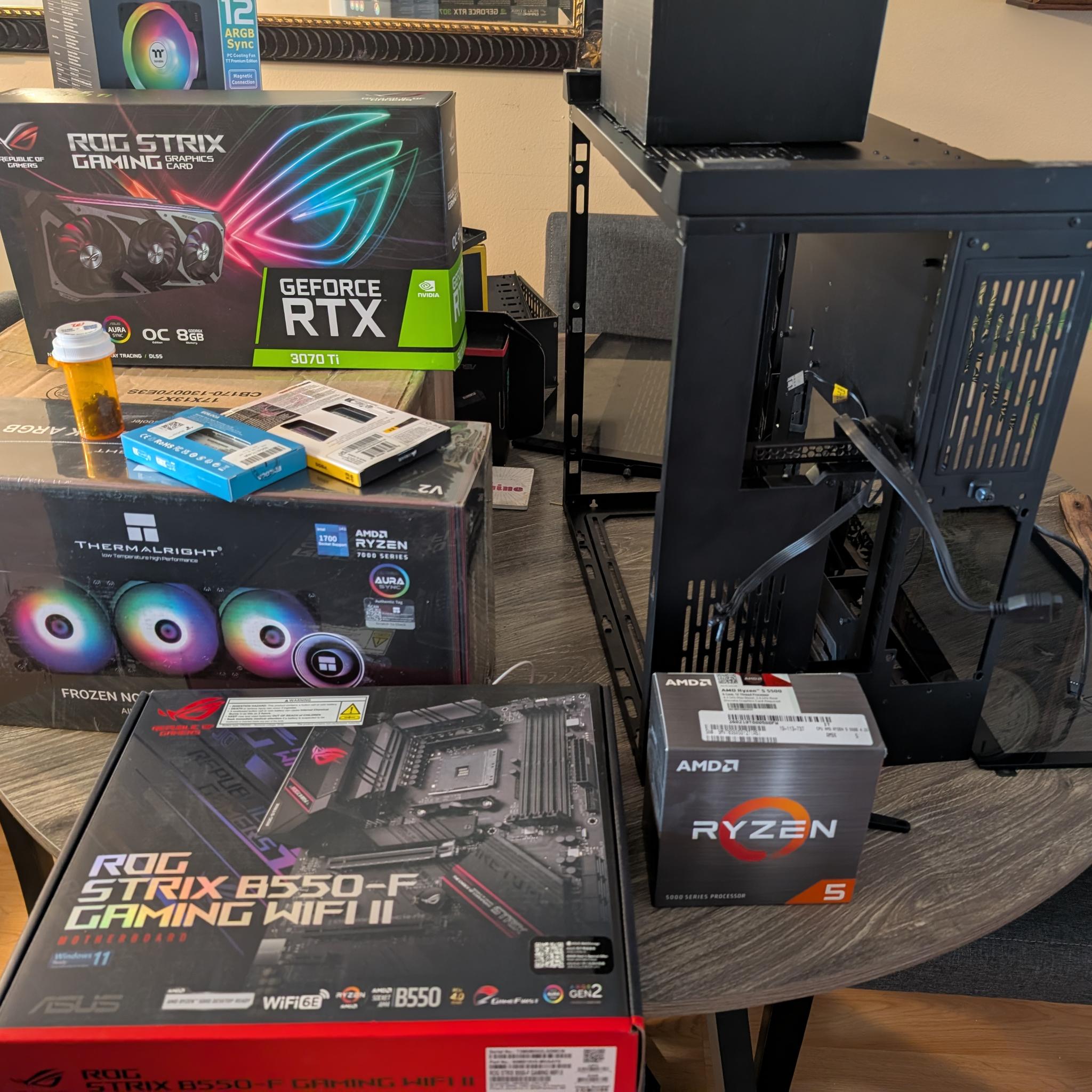 🍀Asus ROG Synergy AM4🍀| RTX 3070 Ti | Ryzen 5 5500 | 32GB RAM CL16 3200 Mhz | 1TB Storage