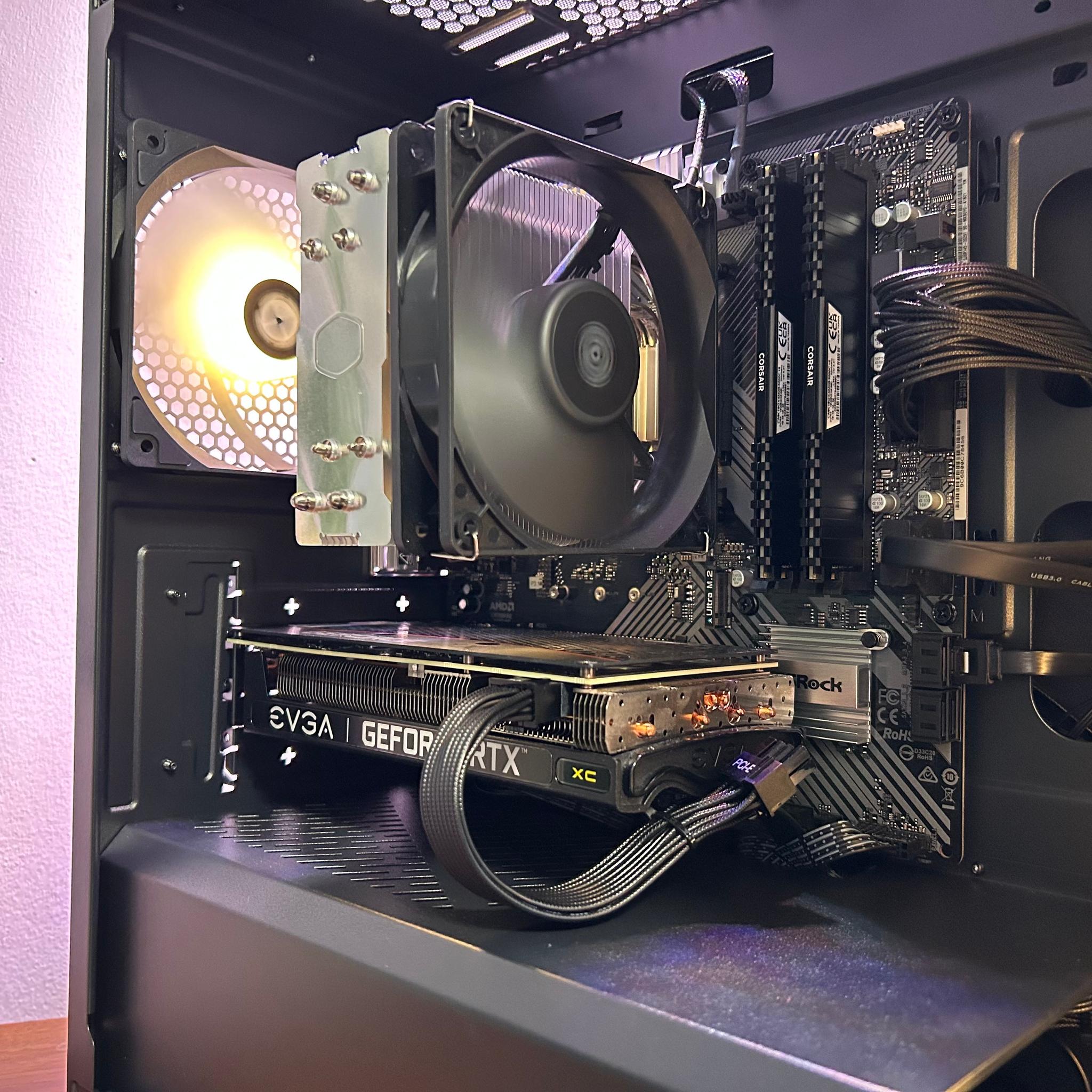 RTX 3060 Ti | Ryzen 5 5500 | 16GB DDR4 | 1TB SATA SSD | Air Cooling | 650W Gol