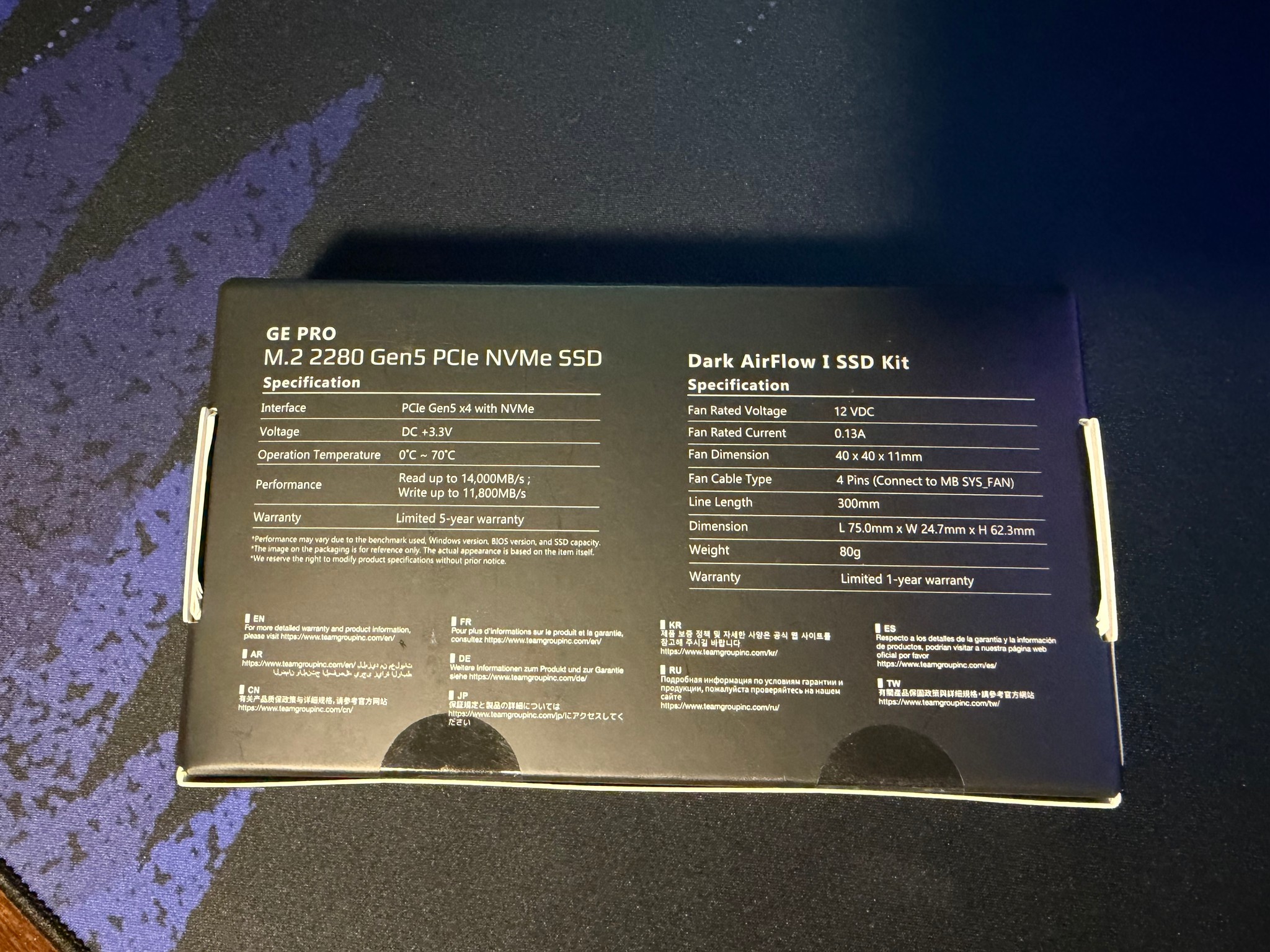 Team Group T-FORCE GE PRO M.2 2280 4TB PCIe Gen 5.0x4