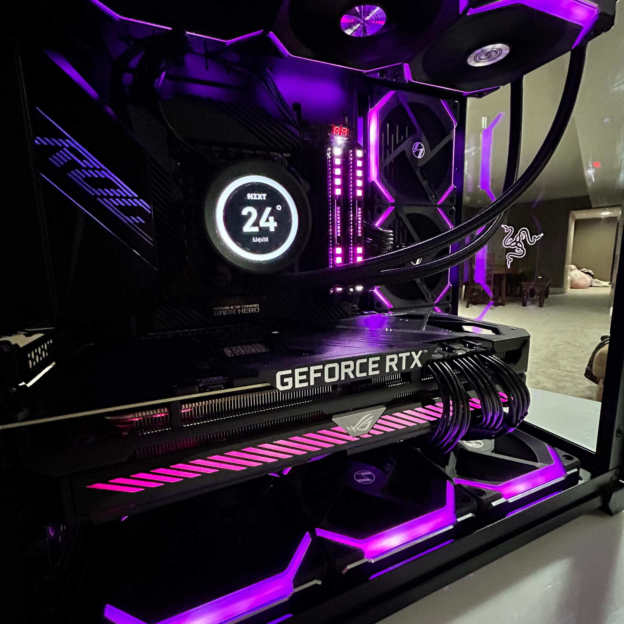 GeForce RTX 3080 Custom Gaming PC - Ryzen 9 5900X - 32GB Dominator DDR4 - ASUS Crosshair Dark Hero