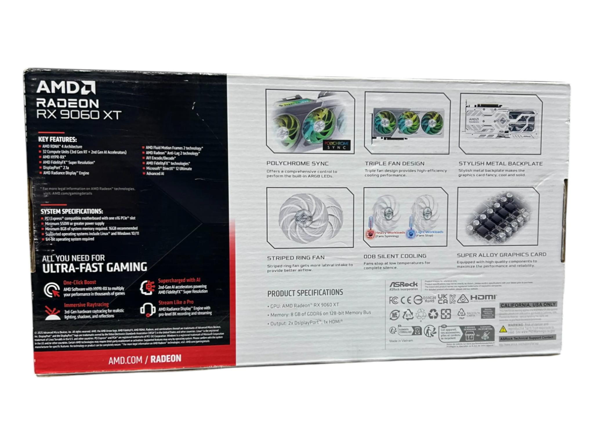 Asrock RX 9060XT Steel Legend OC 8GB