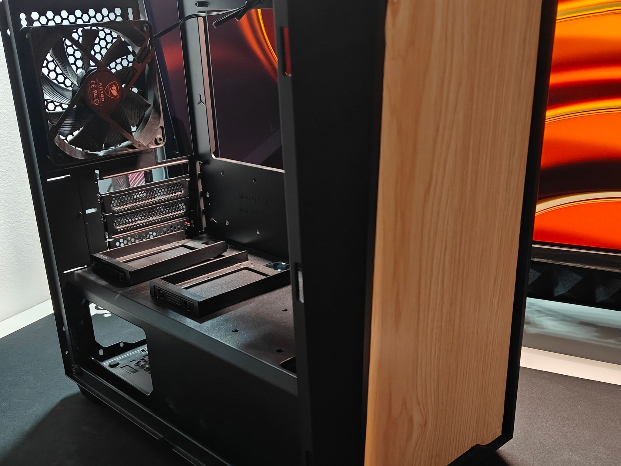Cougar MG130-G mATX Case - Tempered Glass Side Panel - Black