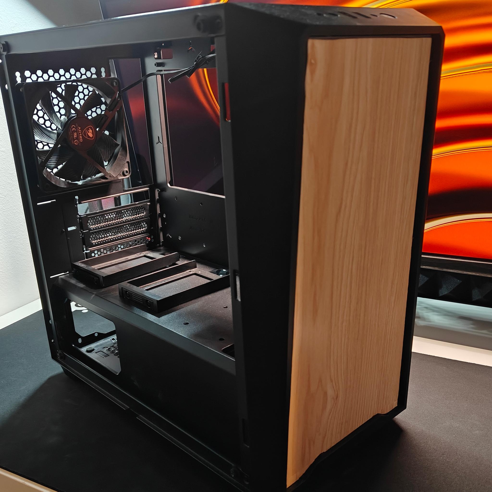 Cougar MG130-G mATX Case - Tempered Glass Side Panel - Black