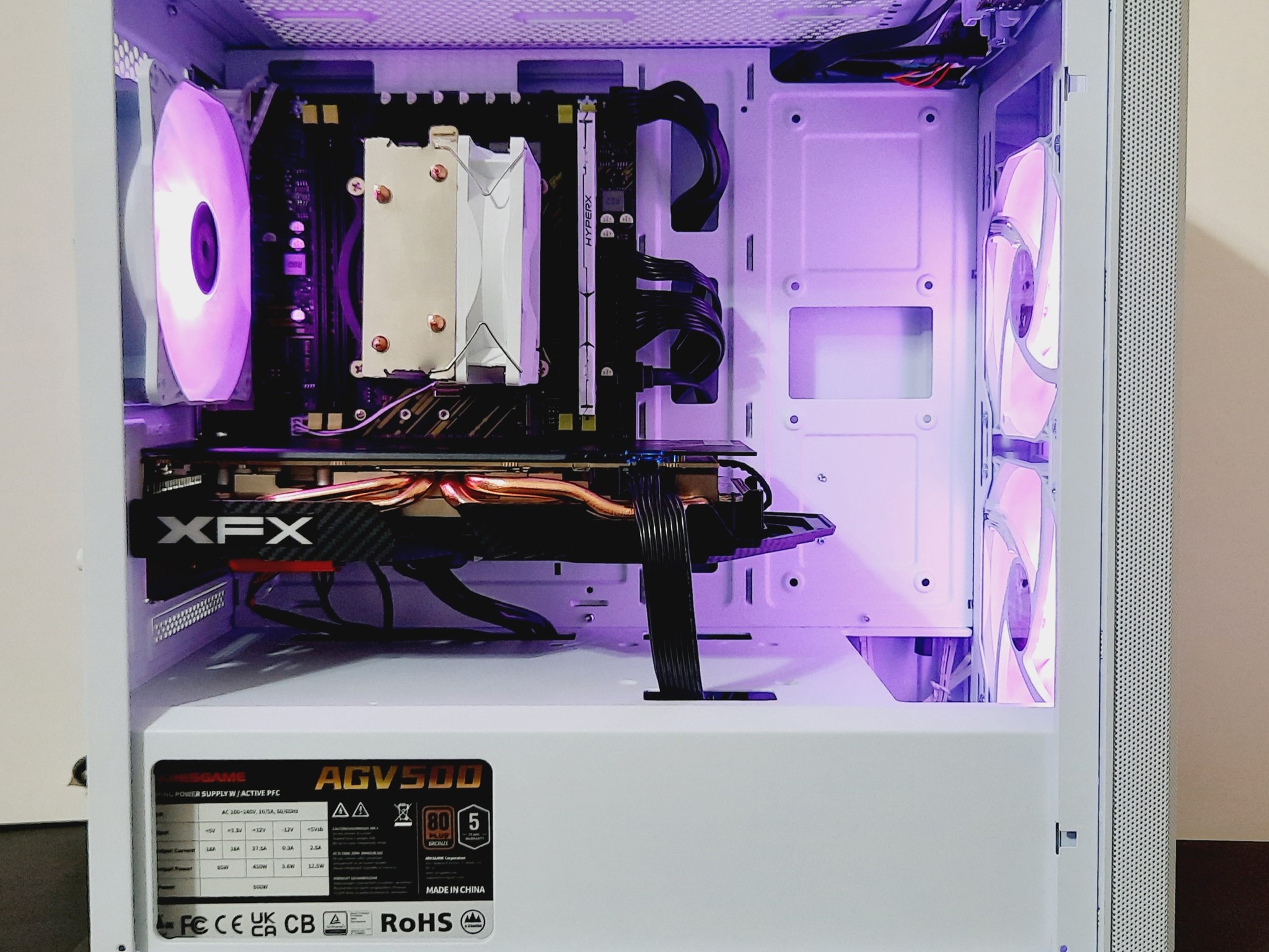 ⚡Budget White Gaming PC - Intel Xeon 8-cores ● 16GB RAM ● 512GB SSD ● AMD RX 580 8GB