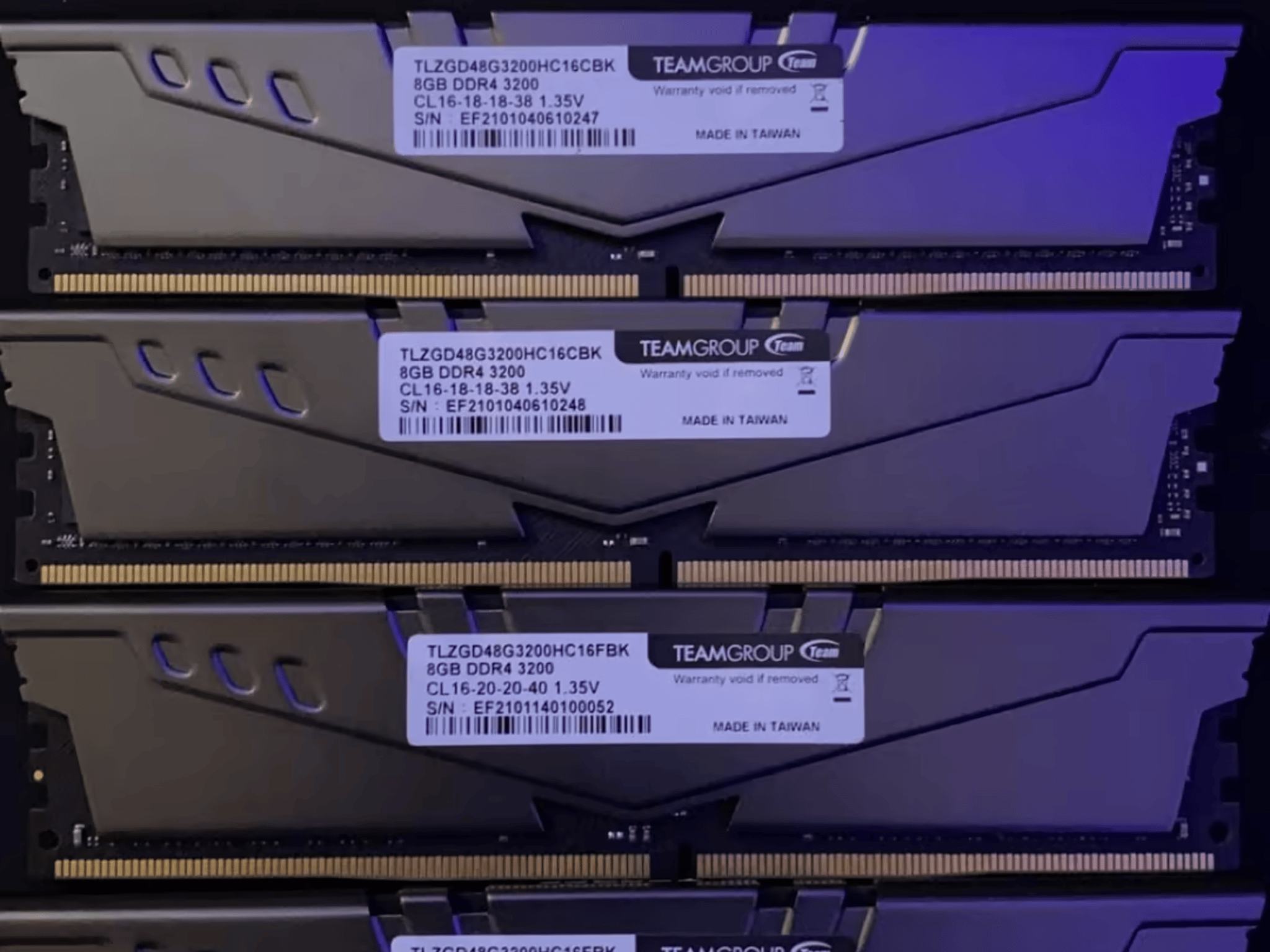 Used T-Force Vulcan Z Ram 32 Gb (4x8) 3200 mhz