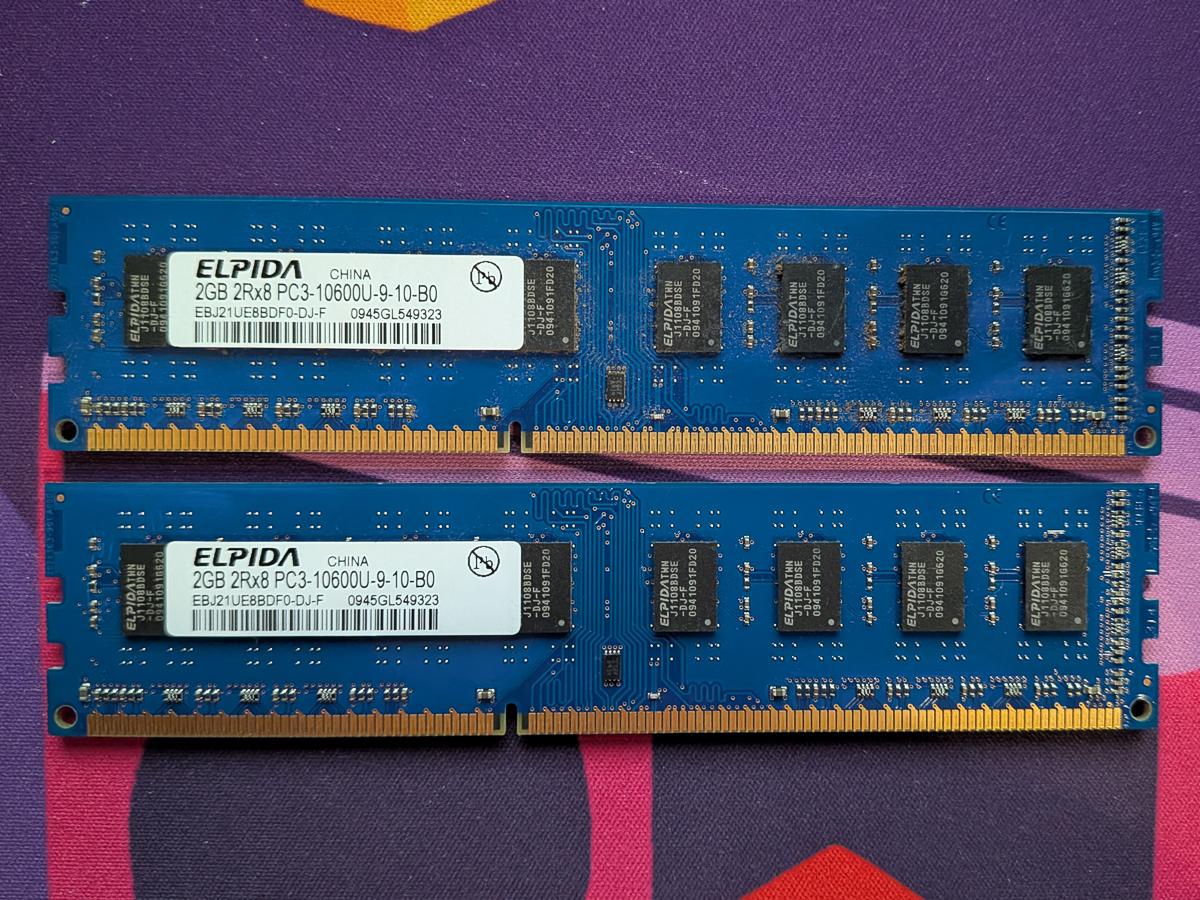 12GB Assorted DDR3 4x 2GB 1x 4GB
