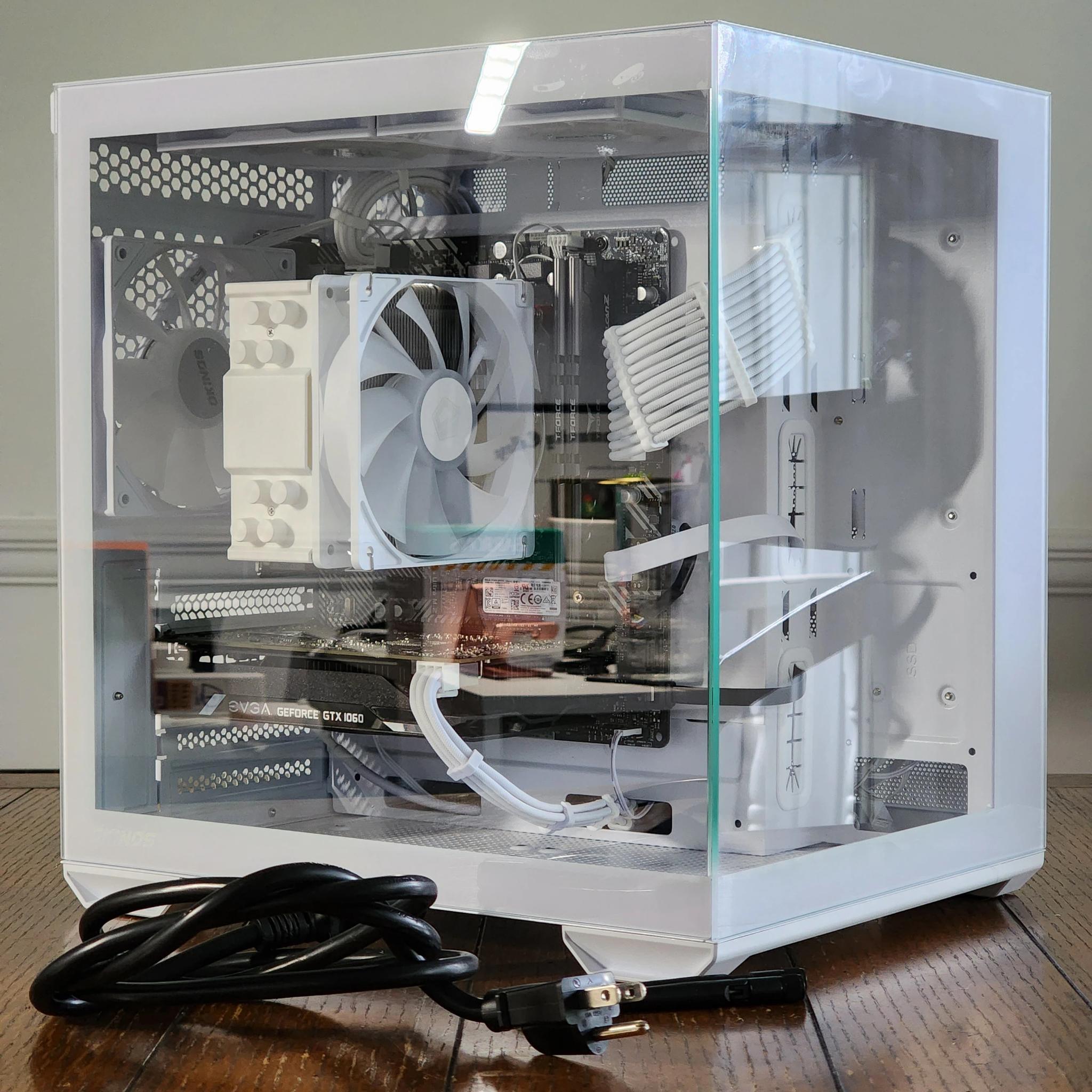White Gaming PC | Ryzen 5 | GTX 1060 6GB | 16GB | 1TB | 450W | ARGB | WI-FI + BT
