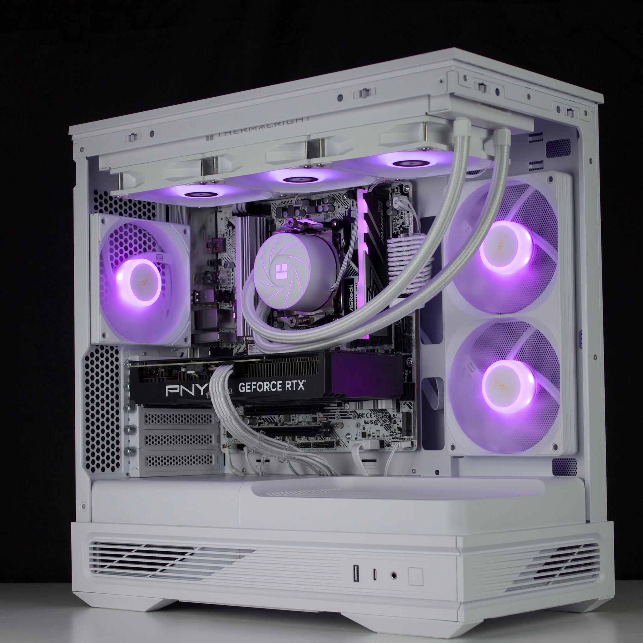 ❄️🧊💎- Whiteout 1440P Gaming PC | RTX 4070, Ryzen 5 7600X, 16GB RAM, 1TB SSD ❄️🧊💎
