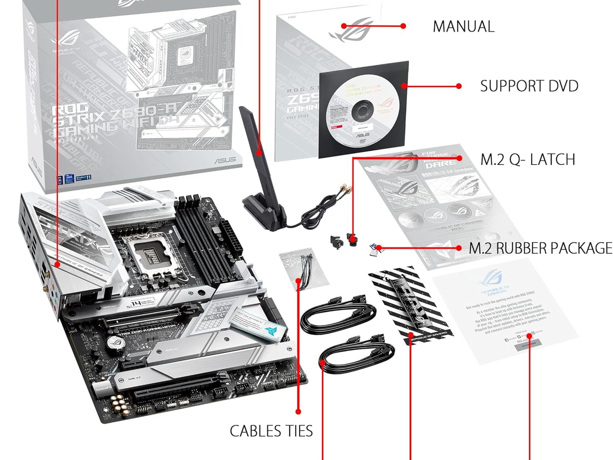 ASUS ROG STRIX Z690-A GAMING WIFI DDR4 LGA1700 Motherboard