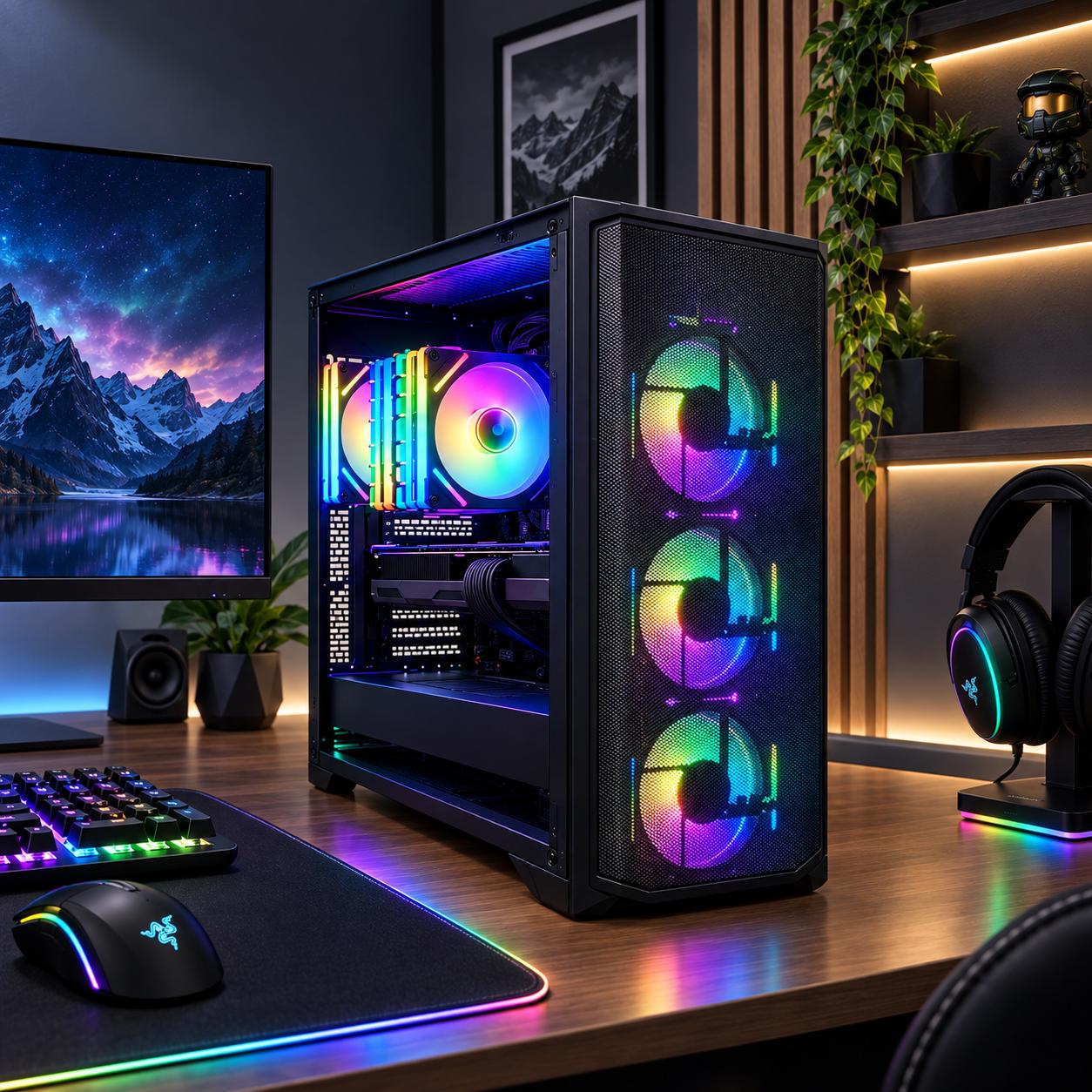 🎉 VERSICOLOR 🎉 RX 9070 GRE 12GB | Ryzen 5 7600X | 16GB DDR5 | 1TB | 750W | WIFI & BT