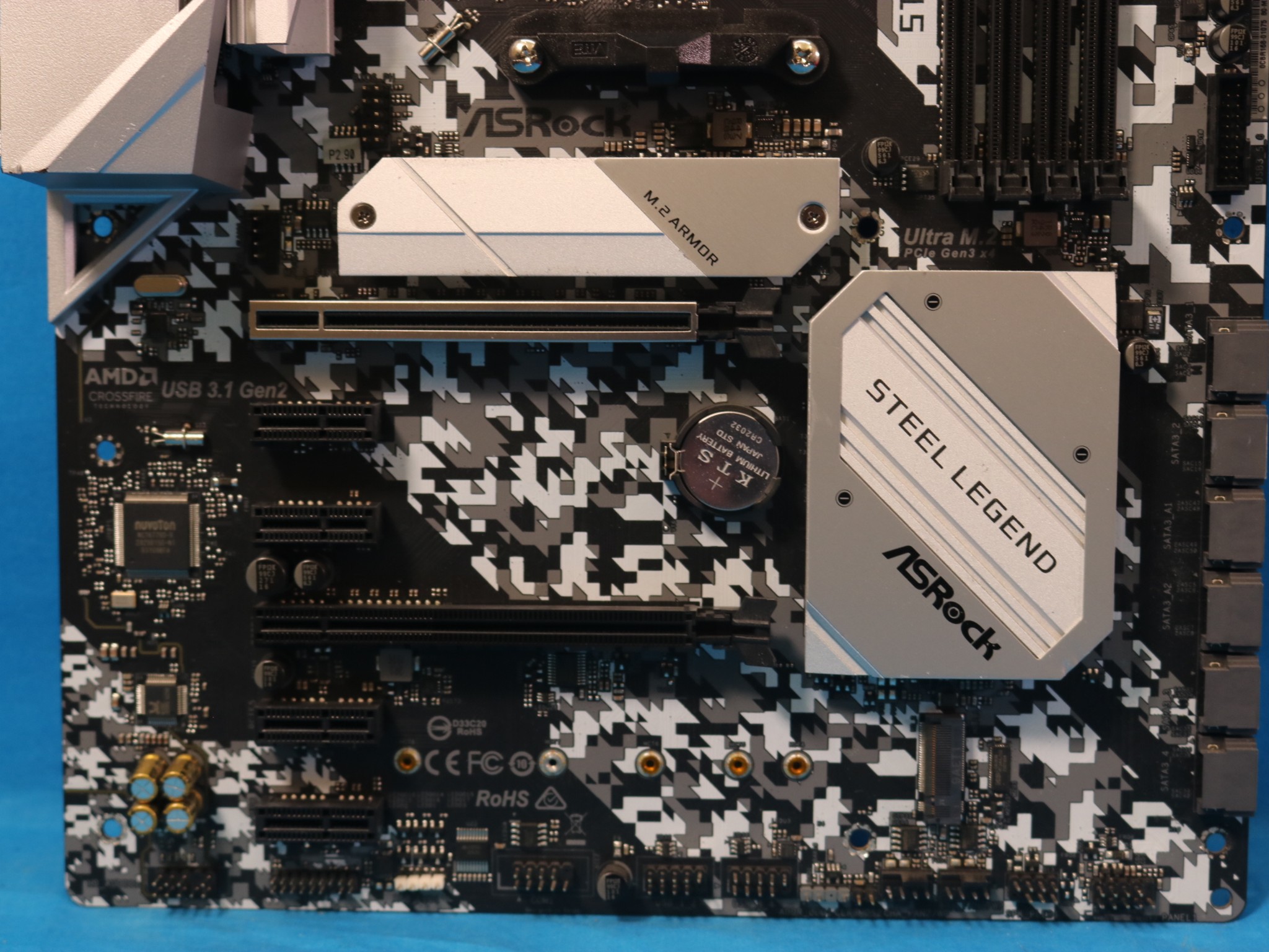 *NEWEST BIOS* ASRock B450 Steel Legend AMD Socket AM4 DDR4 ATX Desktop Motherboard No I/O Shield
