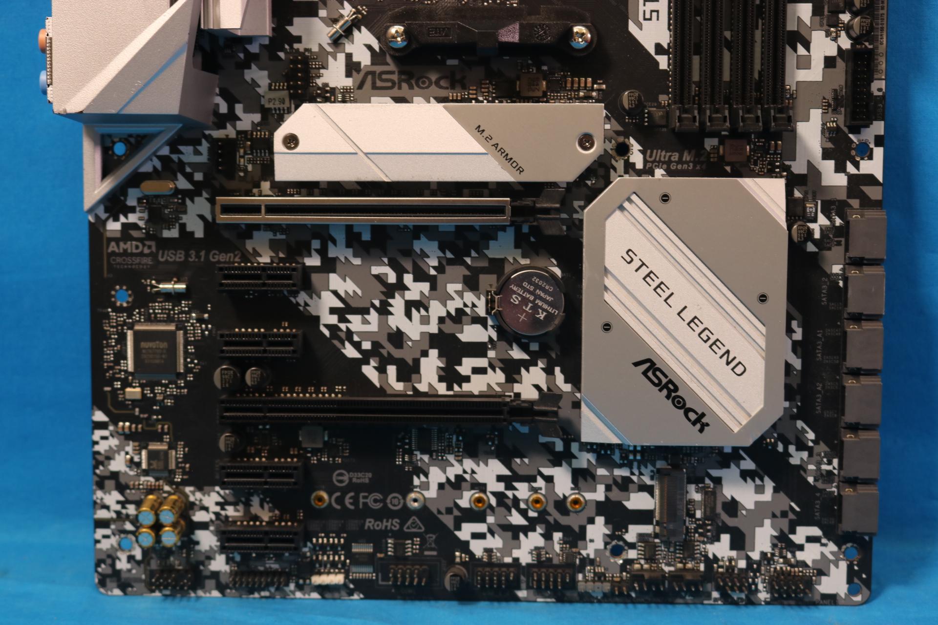 *NEWEST BIOS* ASRock B450 Steel Legend AMD Socket AM4 DDR4 ATX Desktop Motherboard No I/O Shield