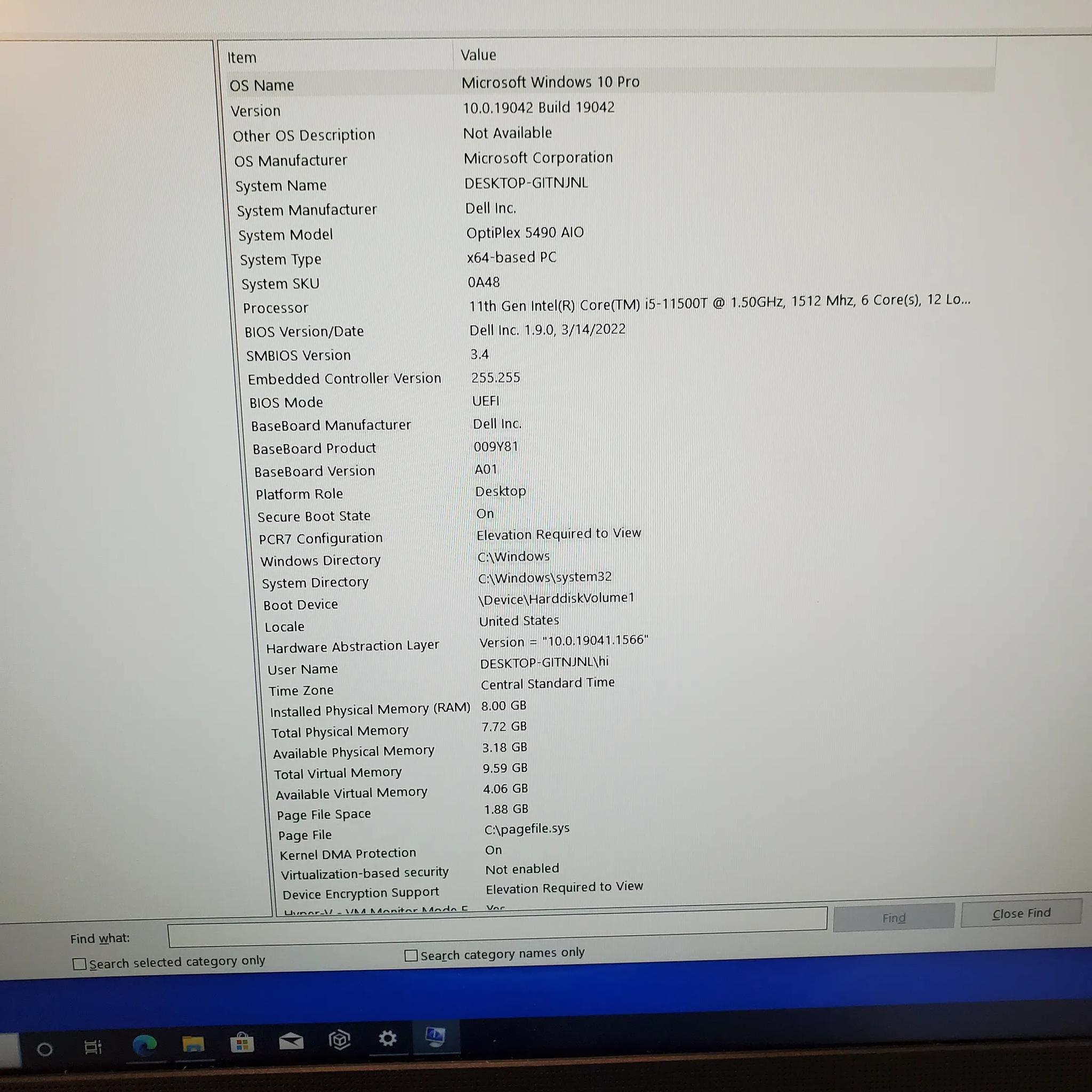 Dell Optiplex 5490 Aio All in One Computer Pc