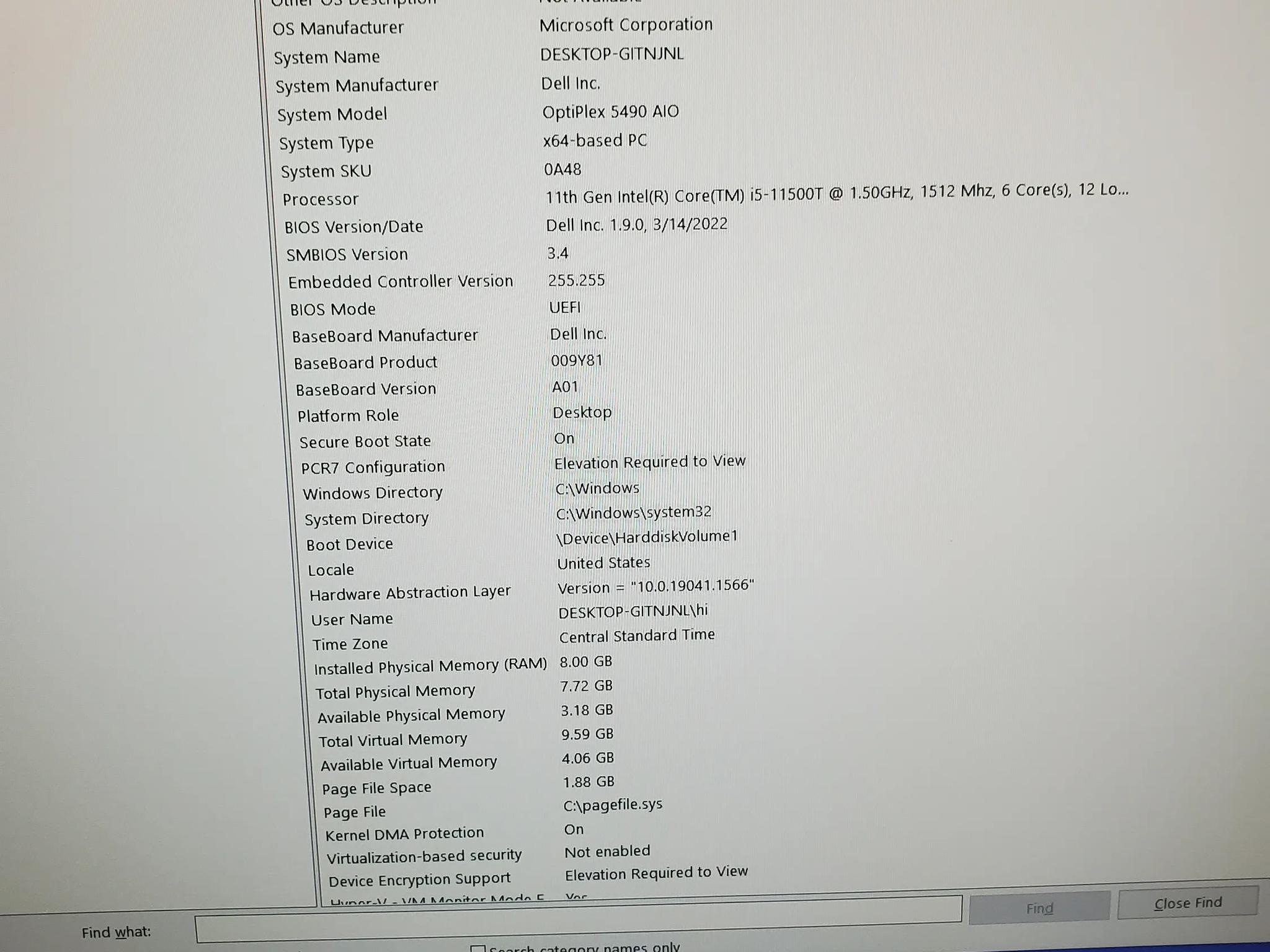 Dell Optiplex 5490 Aio All in One Computer Pc