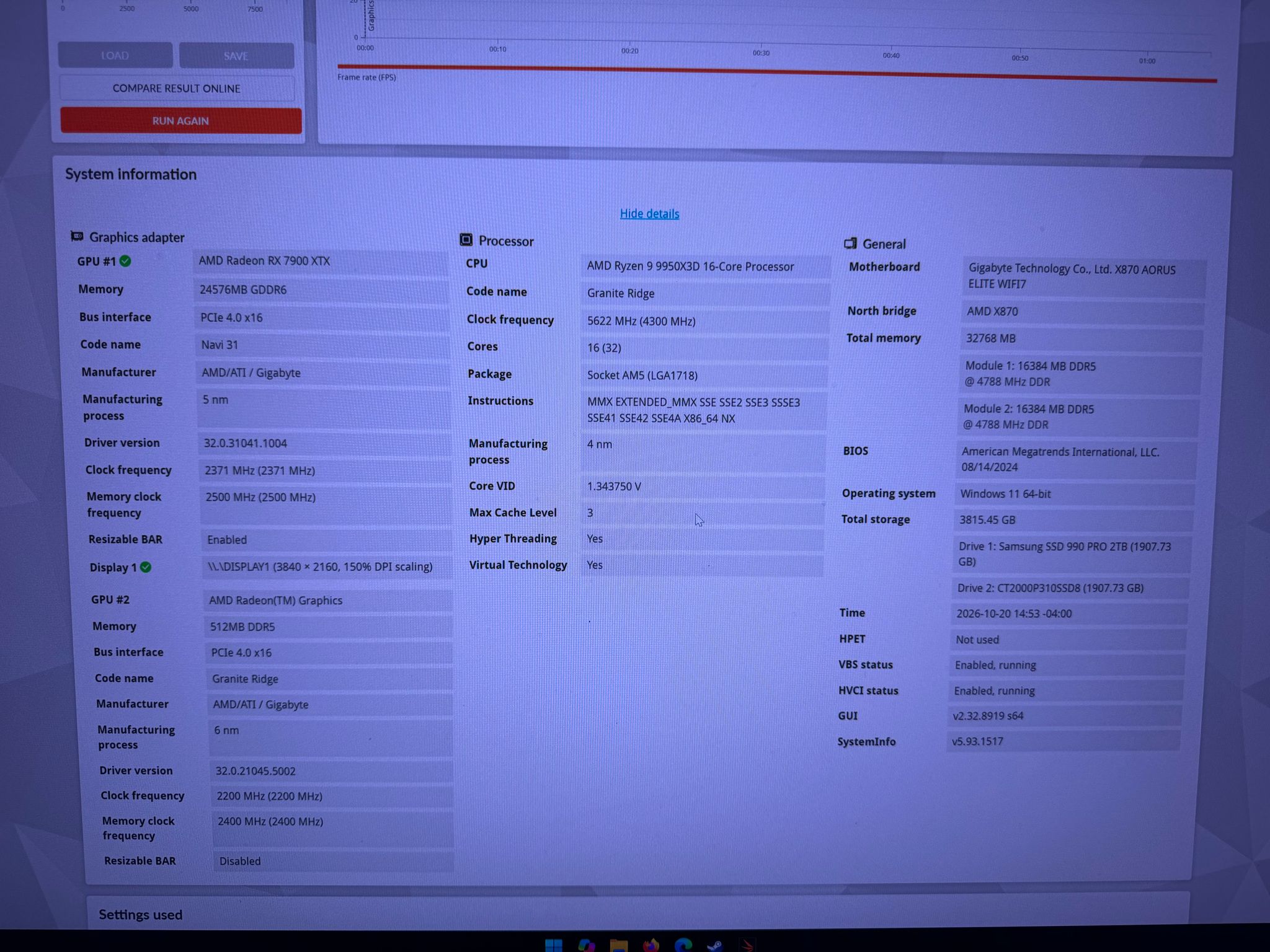 Custom built gaming pc ft. Ryzen 9 9950x3d