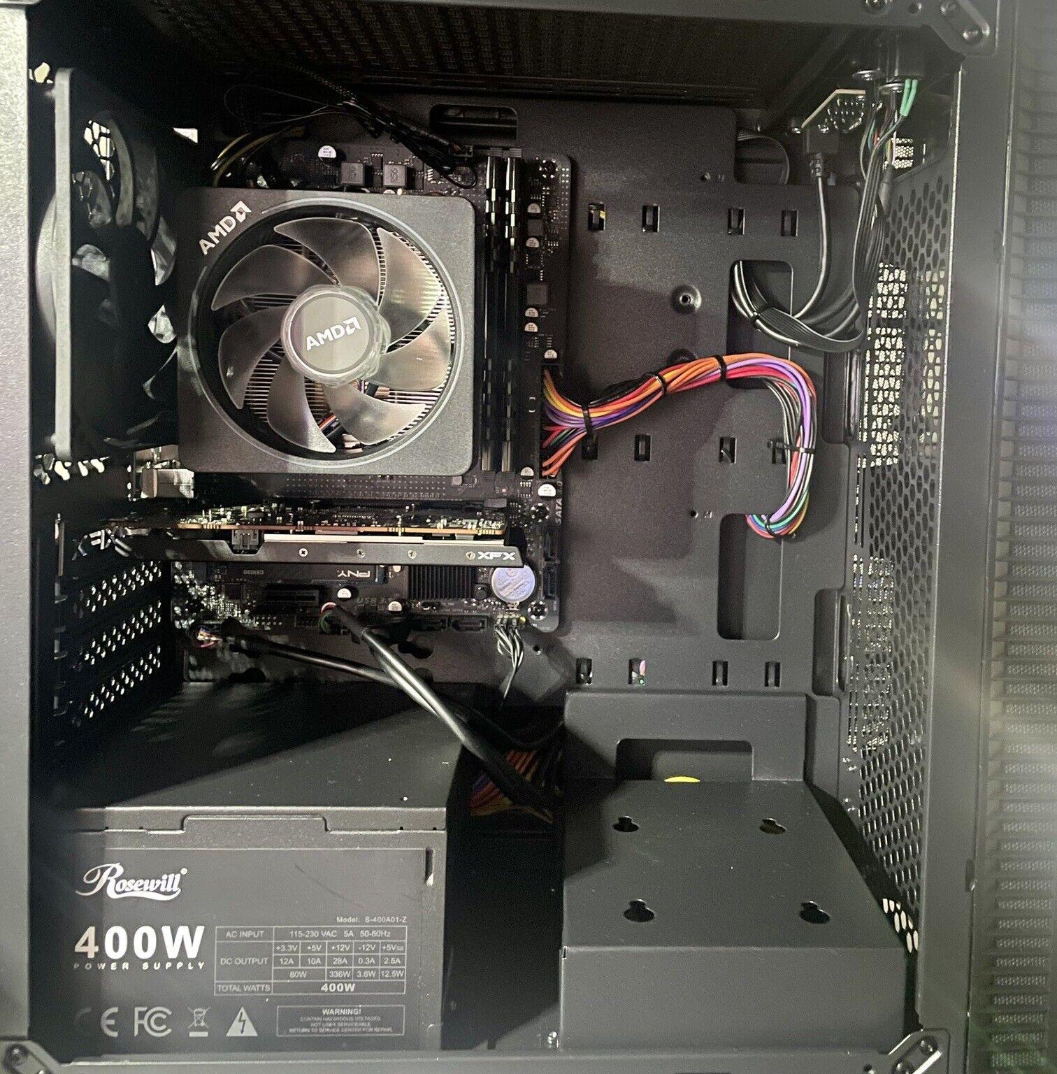 1080p Fortnite Minecraft Overwatch Gaming PC AMD Ryzen 5 5600 Radeon 6400