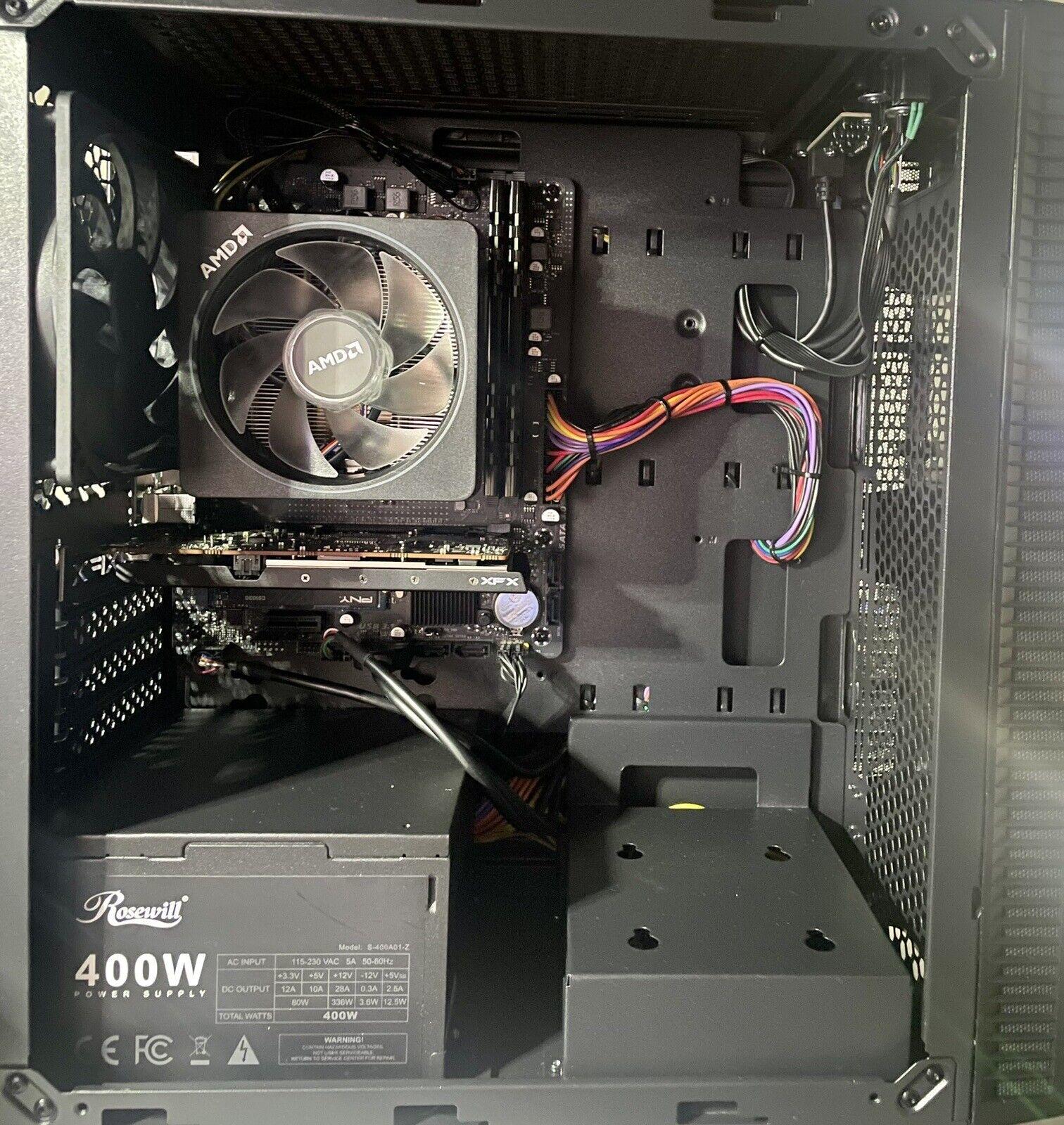 1080p Fortnite Minecraft Overwatch Gaming PC AMD Ryzen 5 5600 Radeon 6400