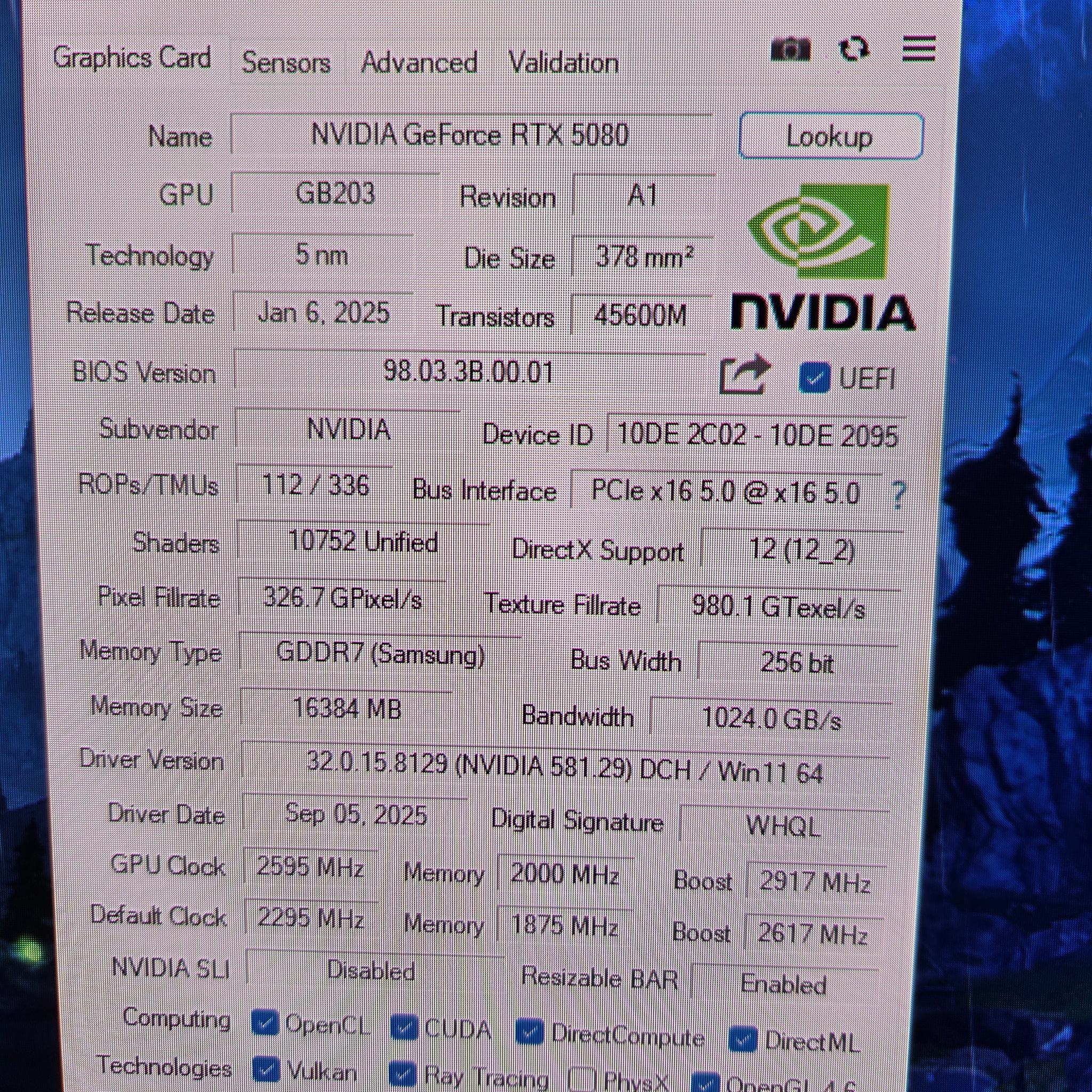 Nvidia 5080 FE