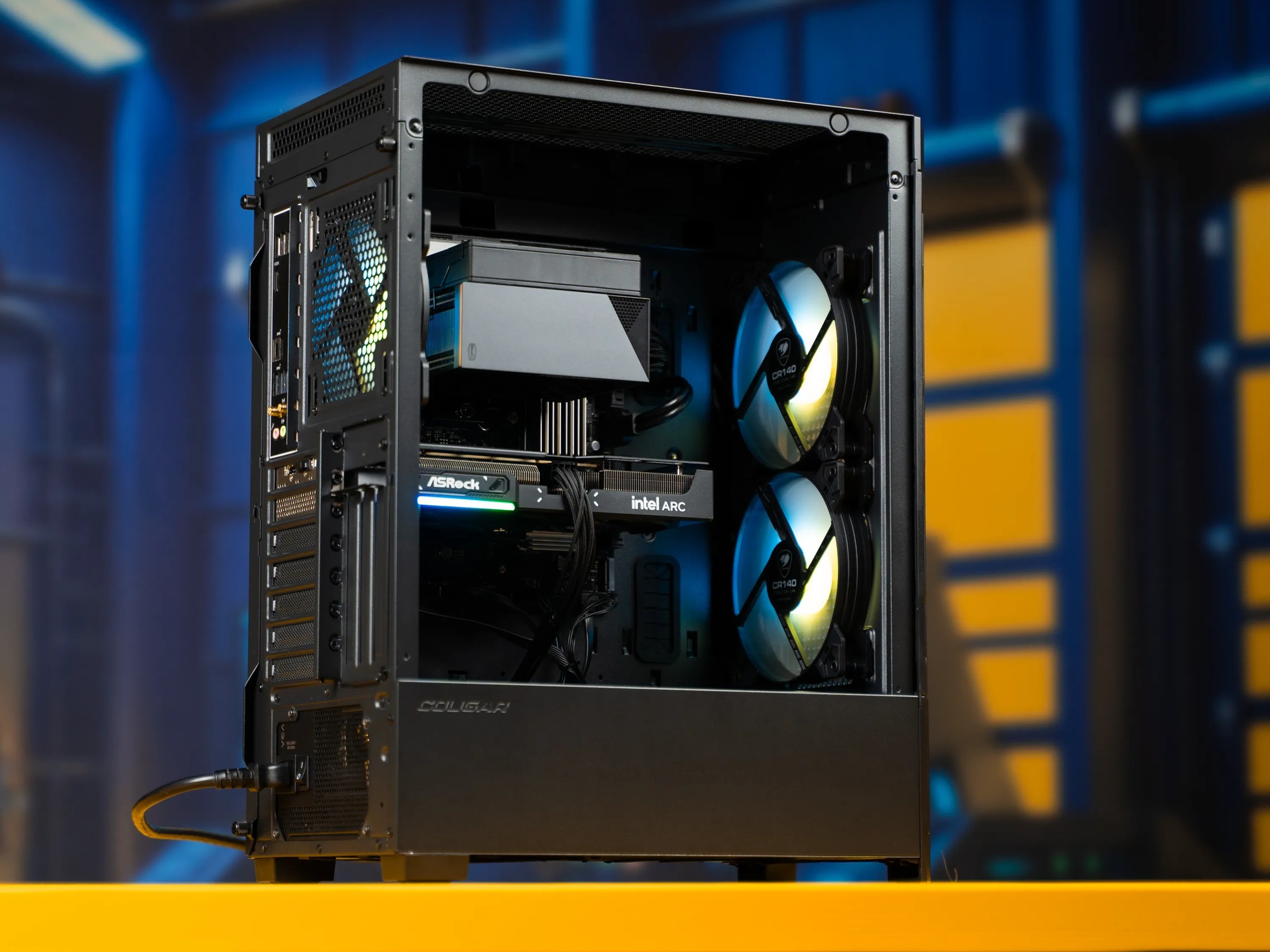 [SALE! WAS 1199$]“Delkafringe” Arc B580 i3 14100F 32GB Windows 11 1TB Gaming PC Powerhouse