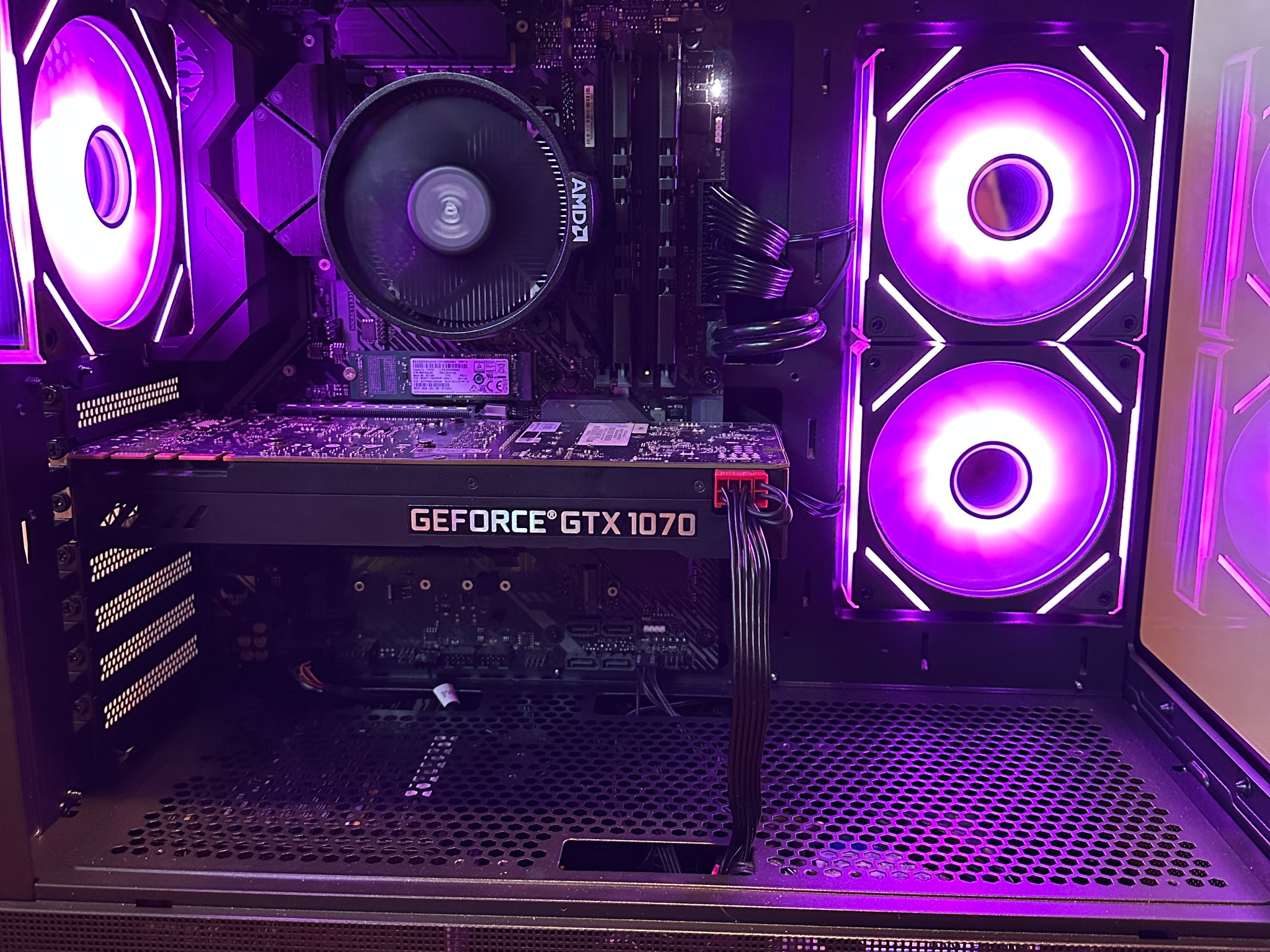 GTX 1070 | Ryzen 5 3600 | 16GB DDR4 | 1.12TB | Win 11 | Office 2024 | WiFi | Custom Gaming PC