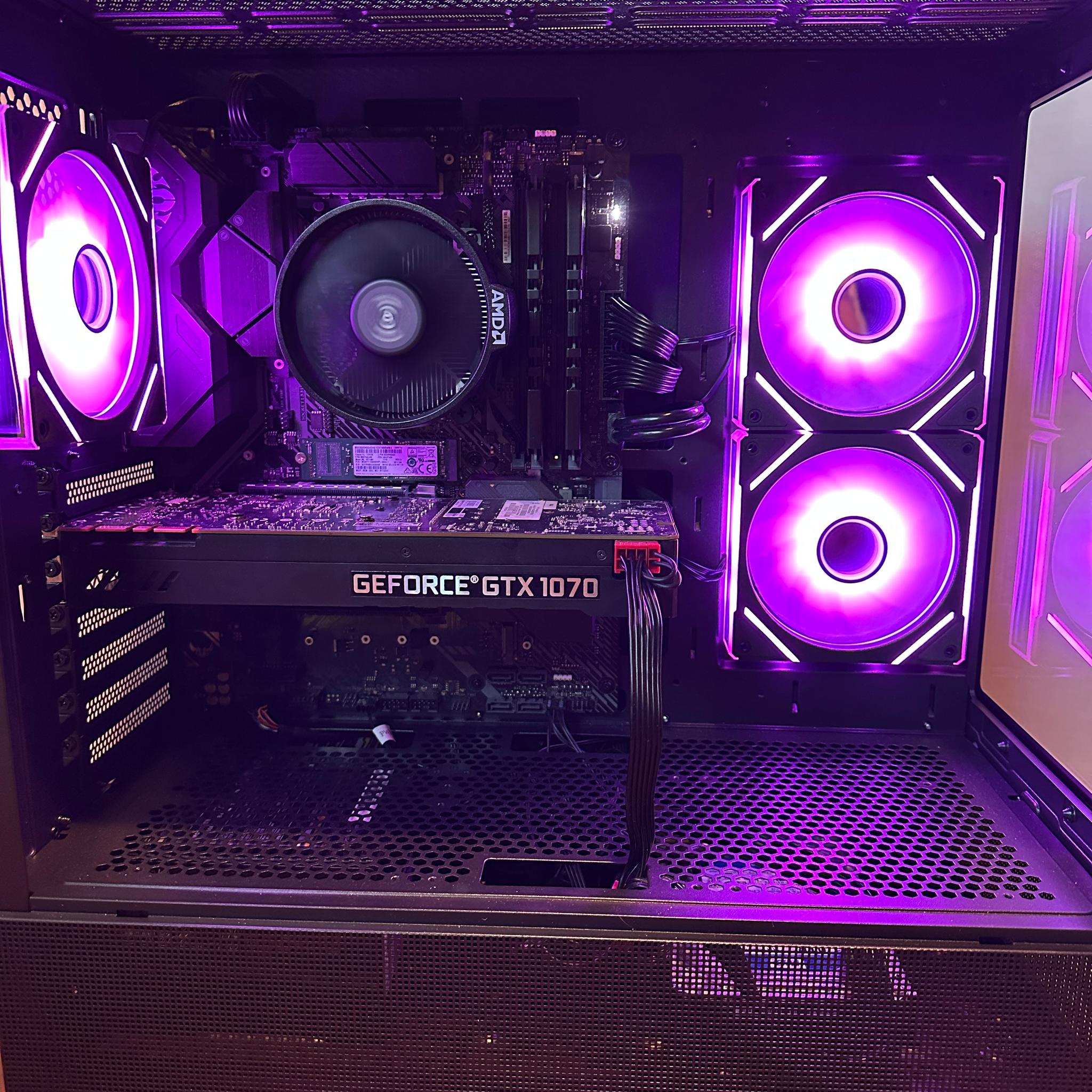 GTX 1070 | Ryzen 5 3600 | 16GB DDR4 | 1.12TB | Win 11 | Office 2024 | WiFi | Custom Gaming PC