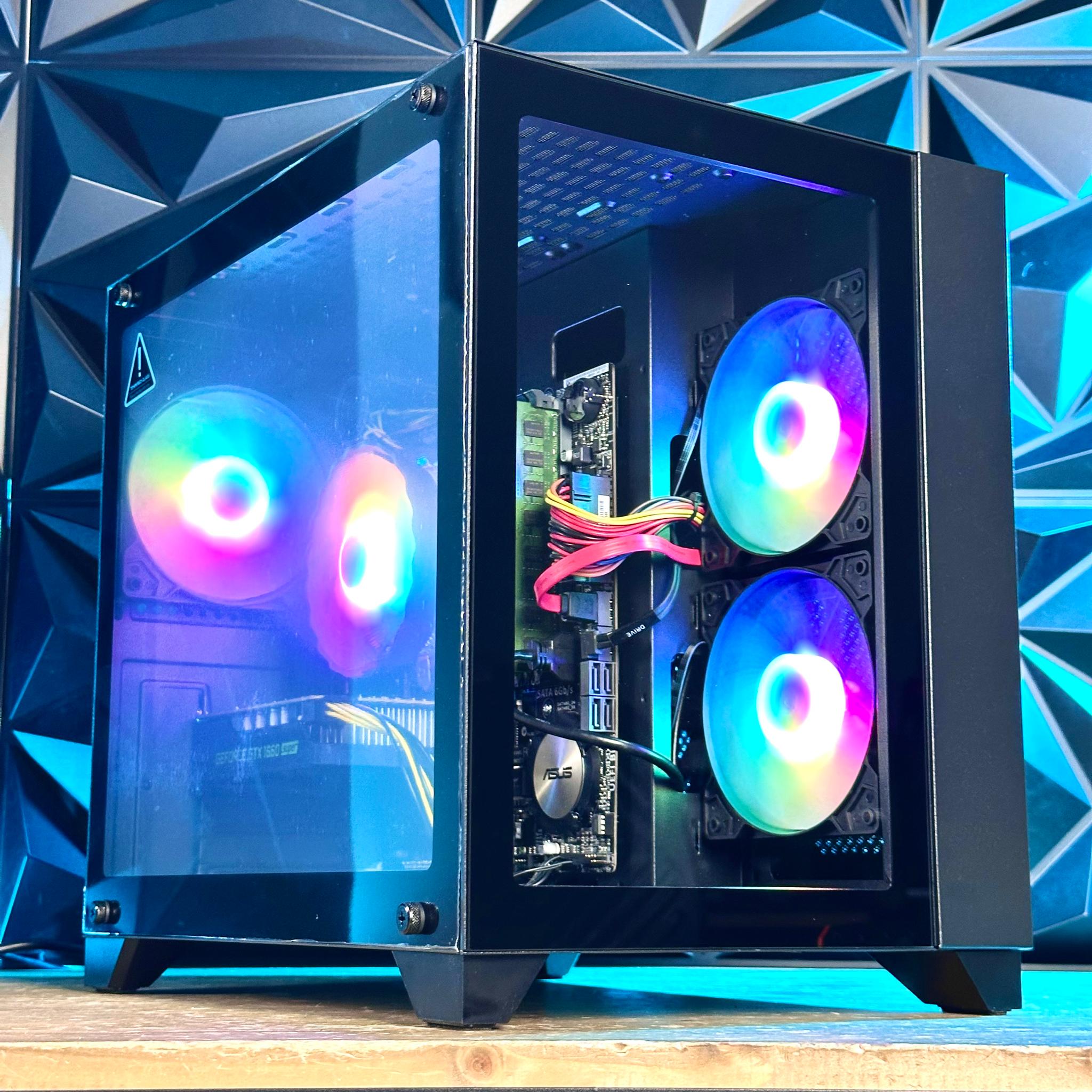 🔥 Ultimate Dual Tempered Glass Super Budget Gaming PC – Intel i5, 8GB RAM, 500GB, RGB Fans
