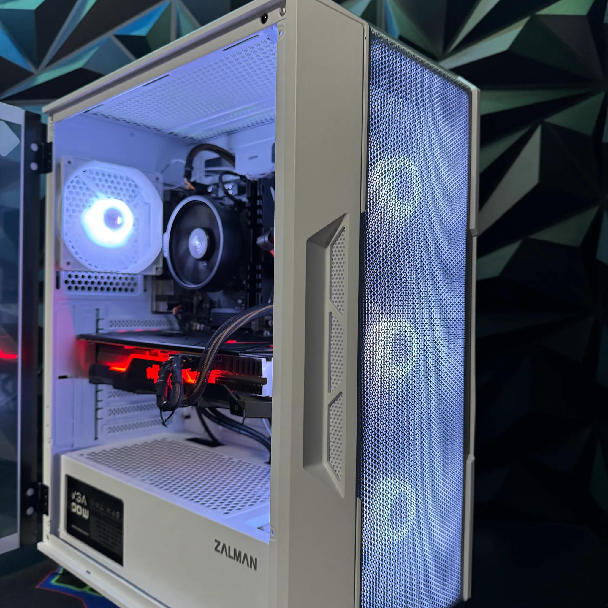🔥🖥 Mid Daddy White🔥🖥 Ryzen 5 5500|| RX 5700XT| 16 GB DDR4| 1 TB NVMe