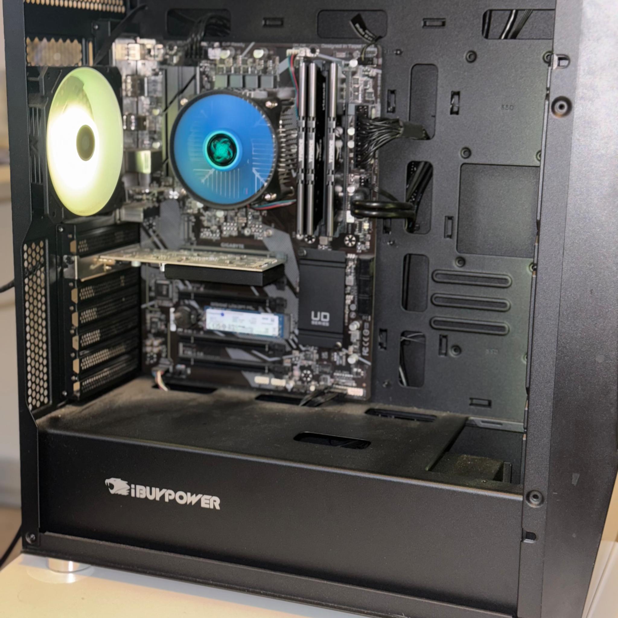 iBUYPOWER GAMING PC - Intel Core i5-11400F, 24GB RAM, GeForce GT 1030, 465GB SSD, RGB Mid Tower