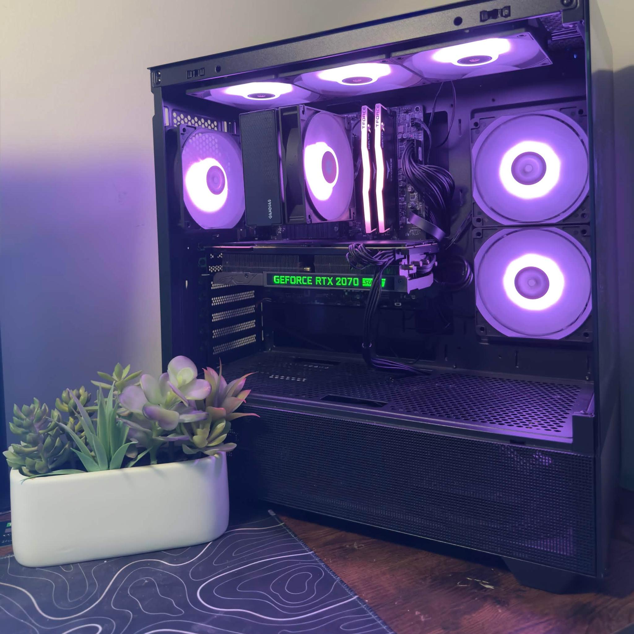 "Value King" Fishtank 1080p Gaming PC - Ryzen 5 5500 | RTX 2070 Super | 16GB DDR4 3200 | WiFi & BT