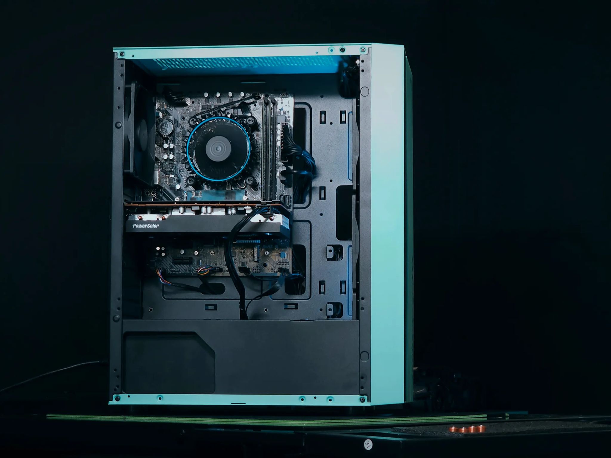 🌊Aqua💠 I5 12600KF/ RX 7600 Gaming PC Computer