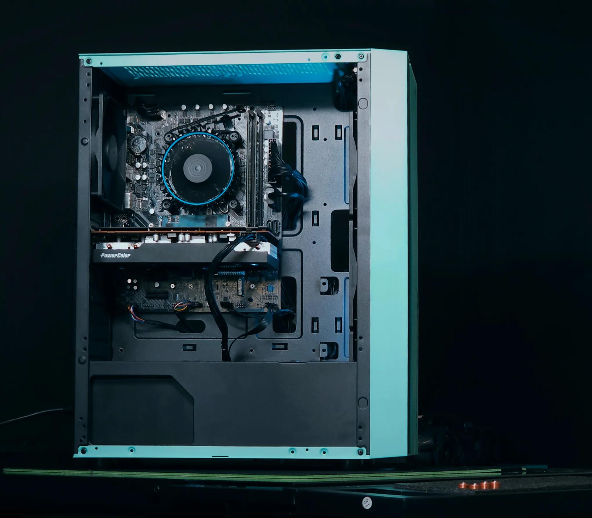 🌊Aqua💠 I5 12600KF/ RX 7600 Gaming PC Computer