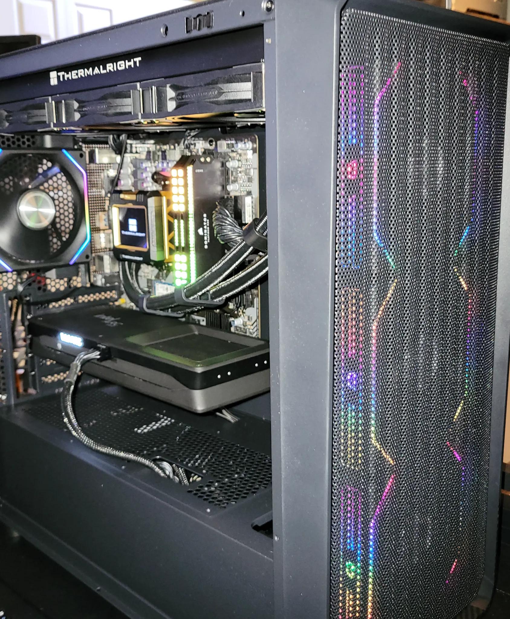 🖤🔥 Fiery Blackout MicroATX • Arc B550 LE• Benchmark-Tuned & Silent