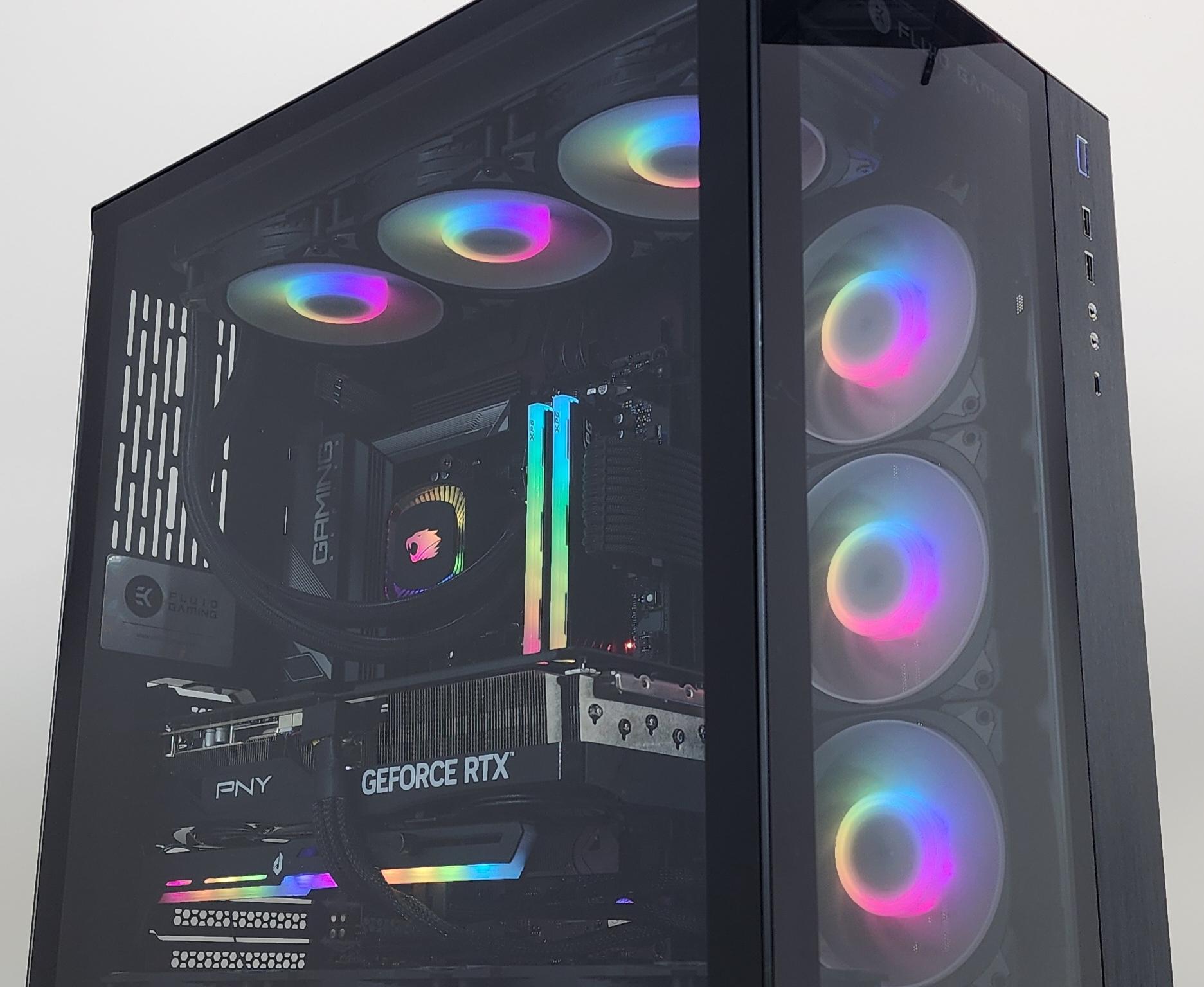 Gaming PC Ryzen 7 9700X 32GB RAM 2TB SSD RTX 5070 Ti 16GB Windows 11 Computer