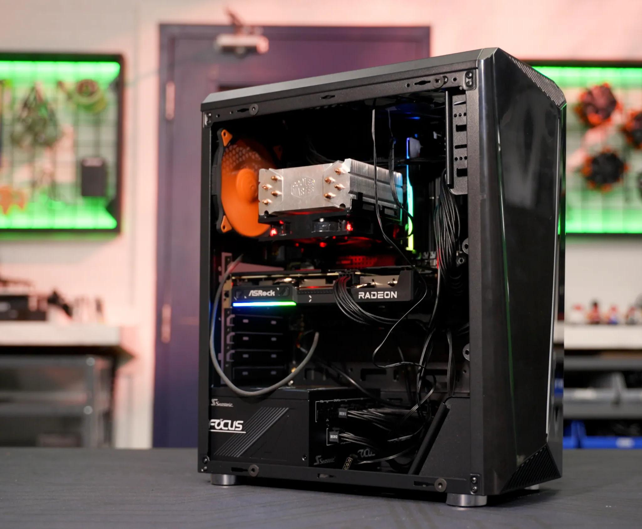 Macho Nacho Productions | LTT PC Challenge Build – Ryzen 9 7900 + RX 9060 XT