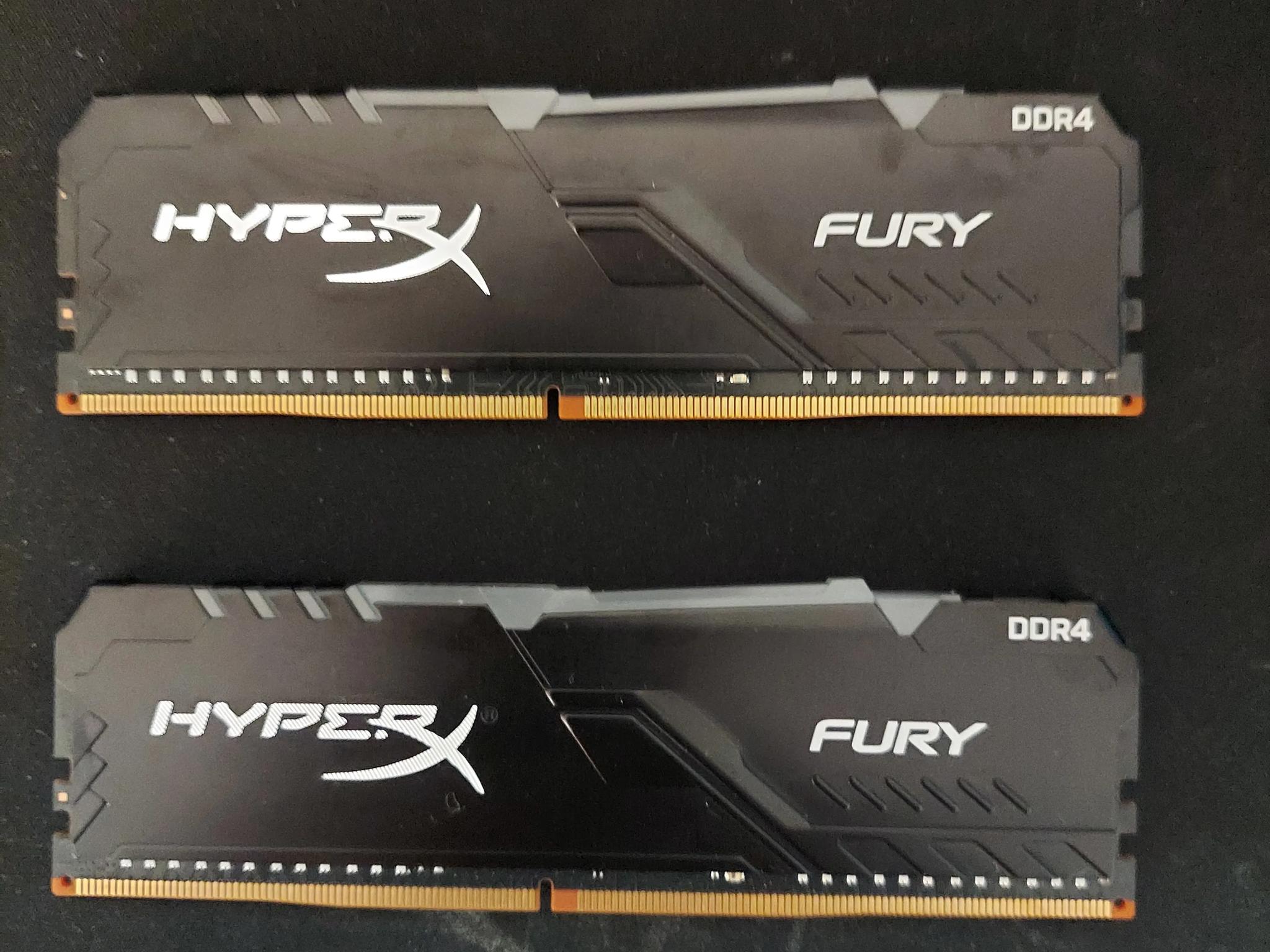 Kingston hyperX fury ddr4 3733mhz 16gb