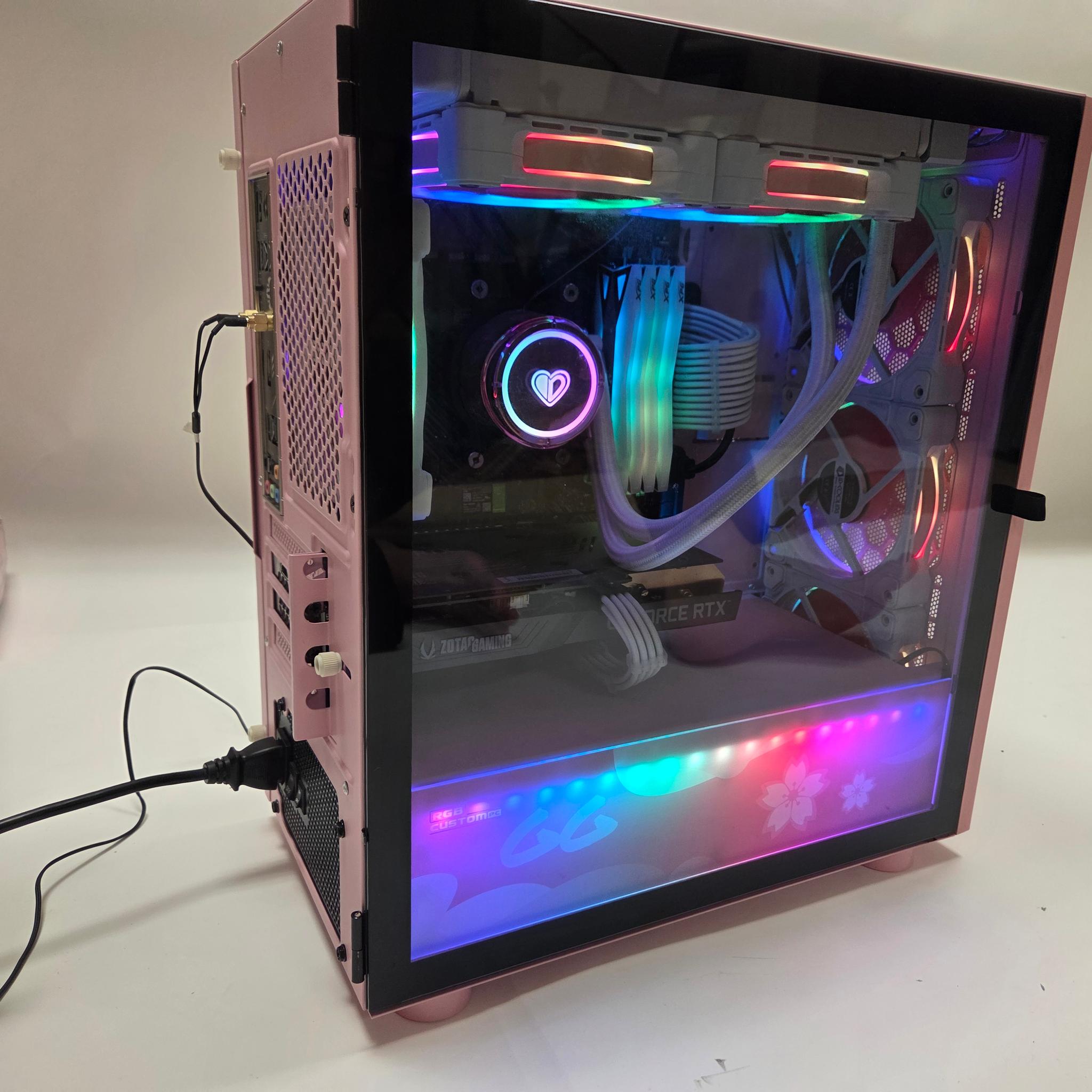 Pink gaming pc