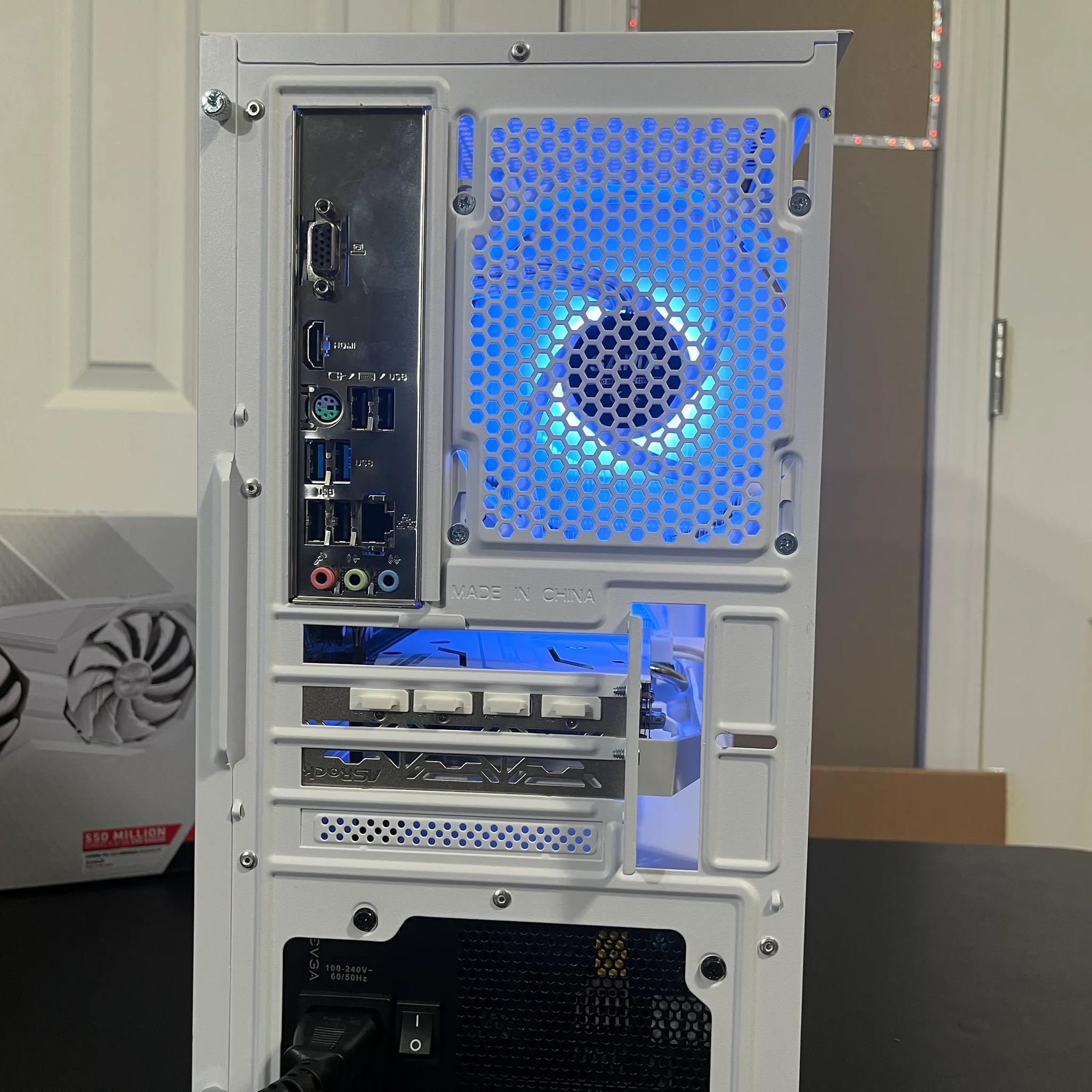 WHITE ARGB PC|RX 6600|INTEL 12TH GEN|16GB RAM|500GB SSD