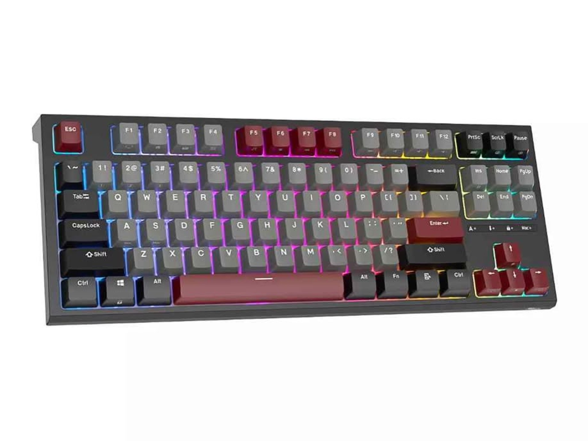 New Mechanical Keyboard RK-R87 TKL with Red switches and RGB backlight