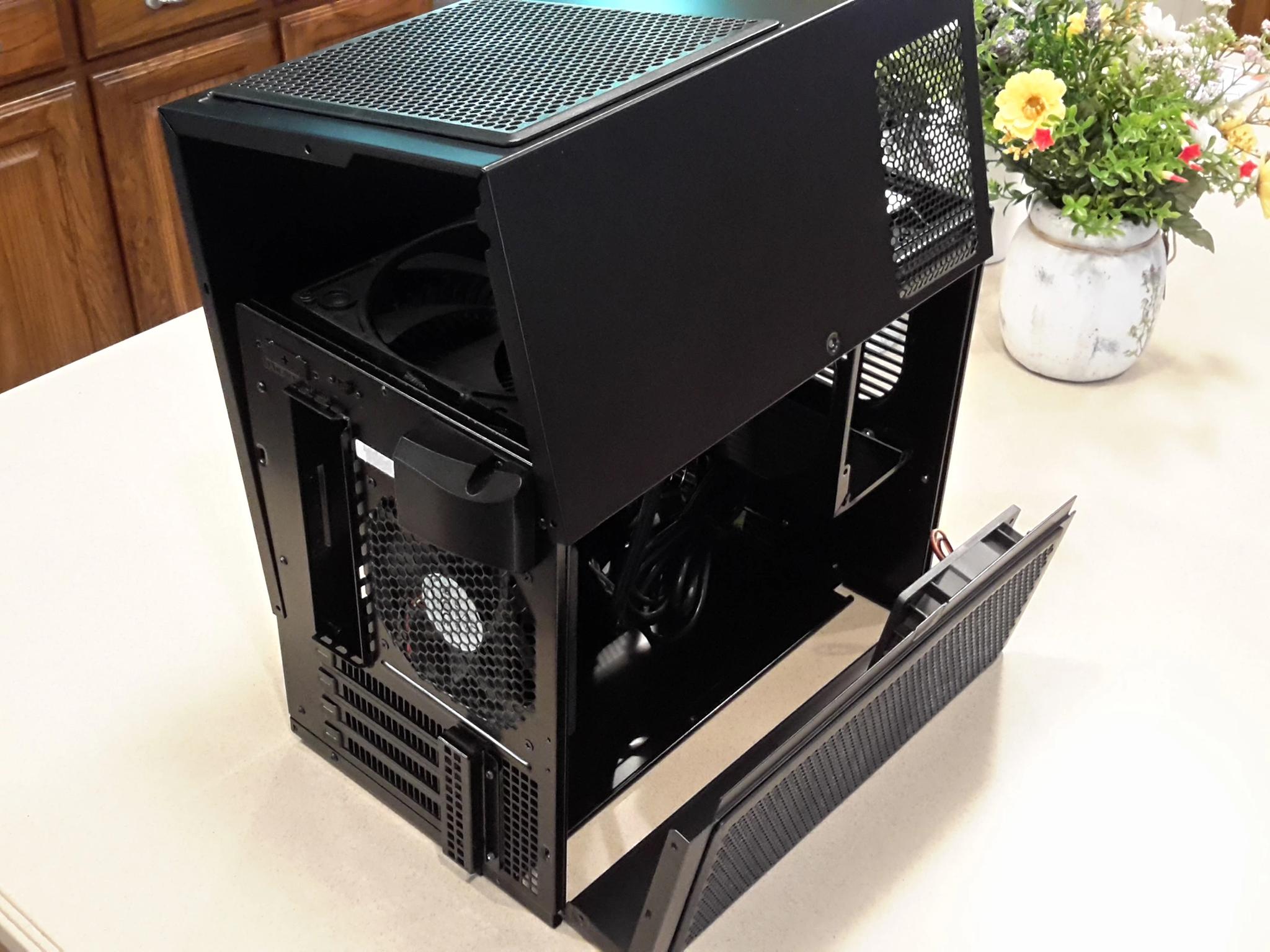 Silverstone Technology Micro-ATX, Mini-ITX Mini-Tower Computer Case, Black Steel SG09B
