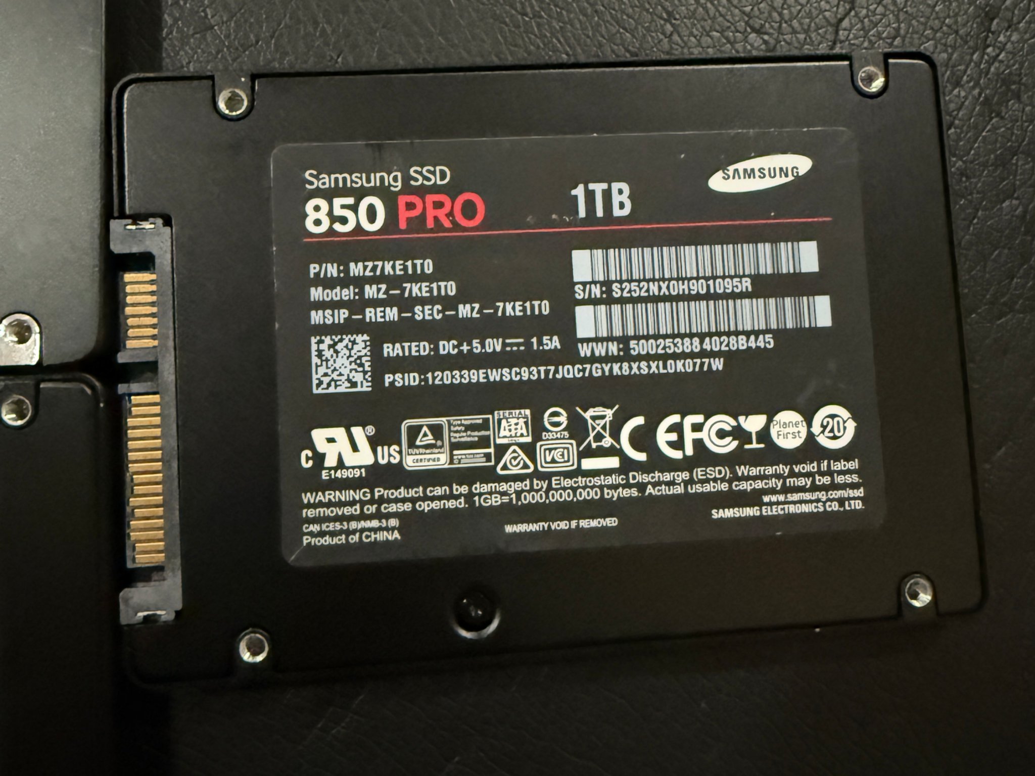Multiple Samsung SSDs | Varies in sizes