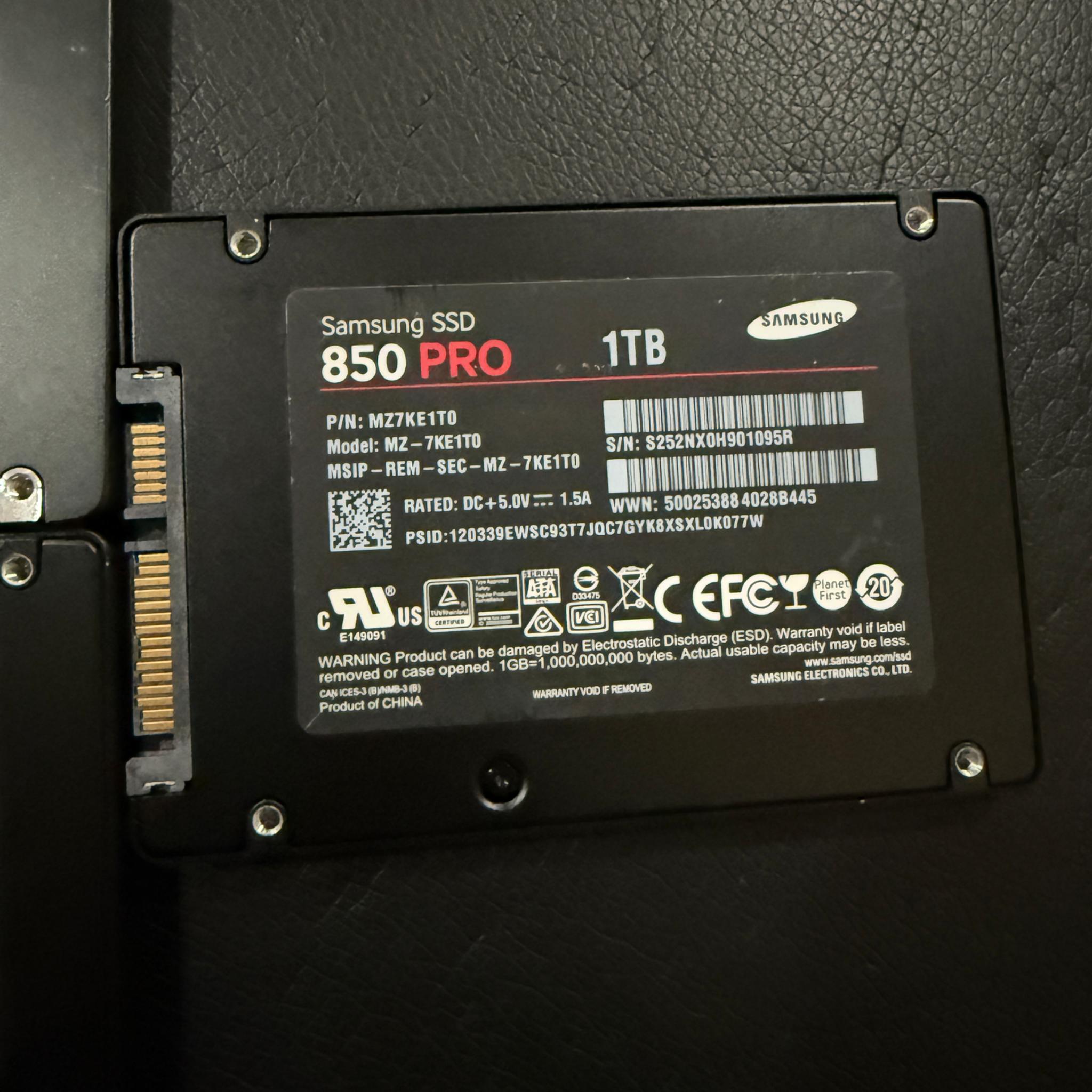 Multiple Samsung SSDs | Varies in sizes